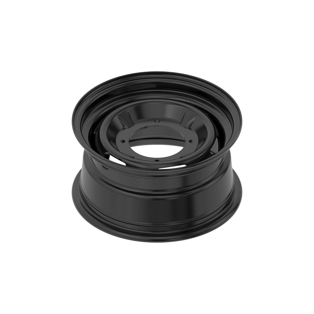 Wheel, Steel 12X6 Front Black