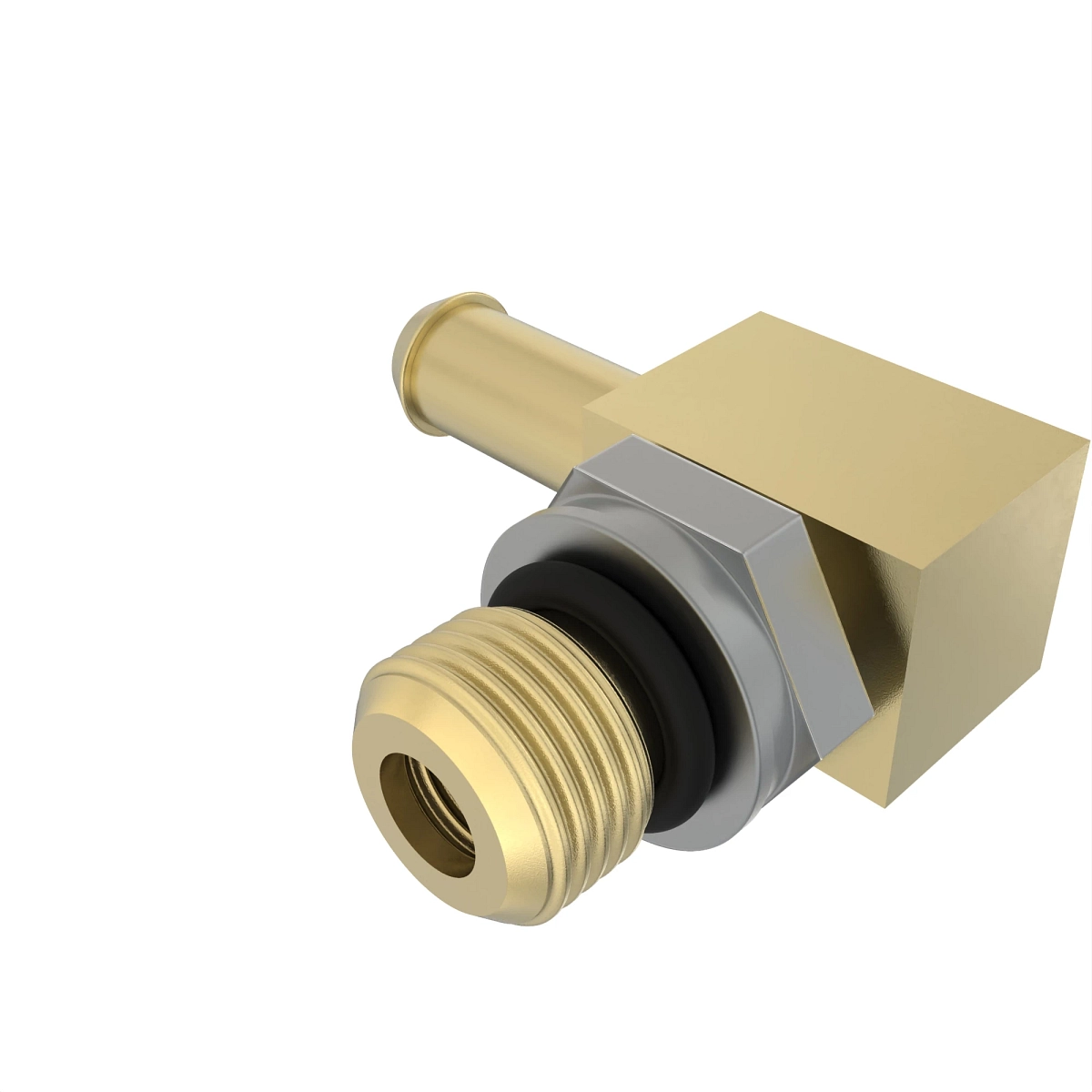 Hose Fitting, 90?$? Adjustable