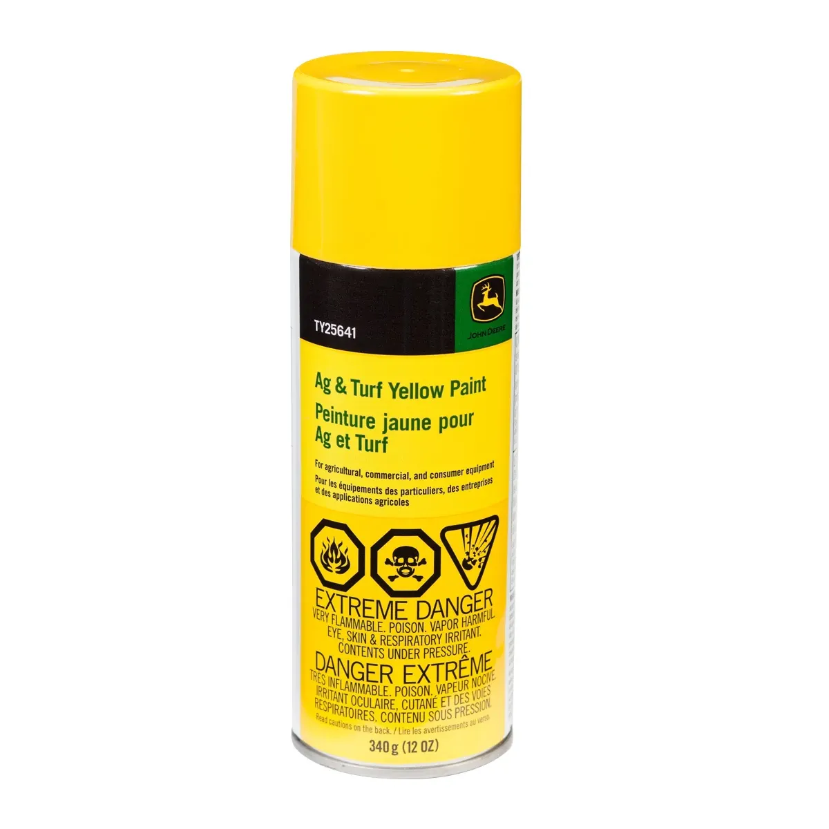 John Deere Ag and Turf Yellow Spray Paint, 340 gram (12 Oz) Aerosol - TY25641