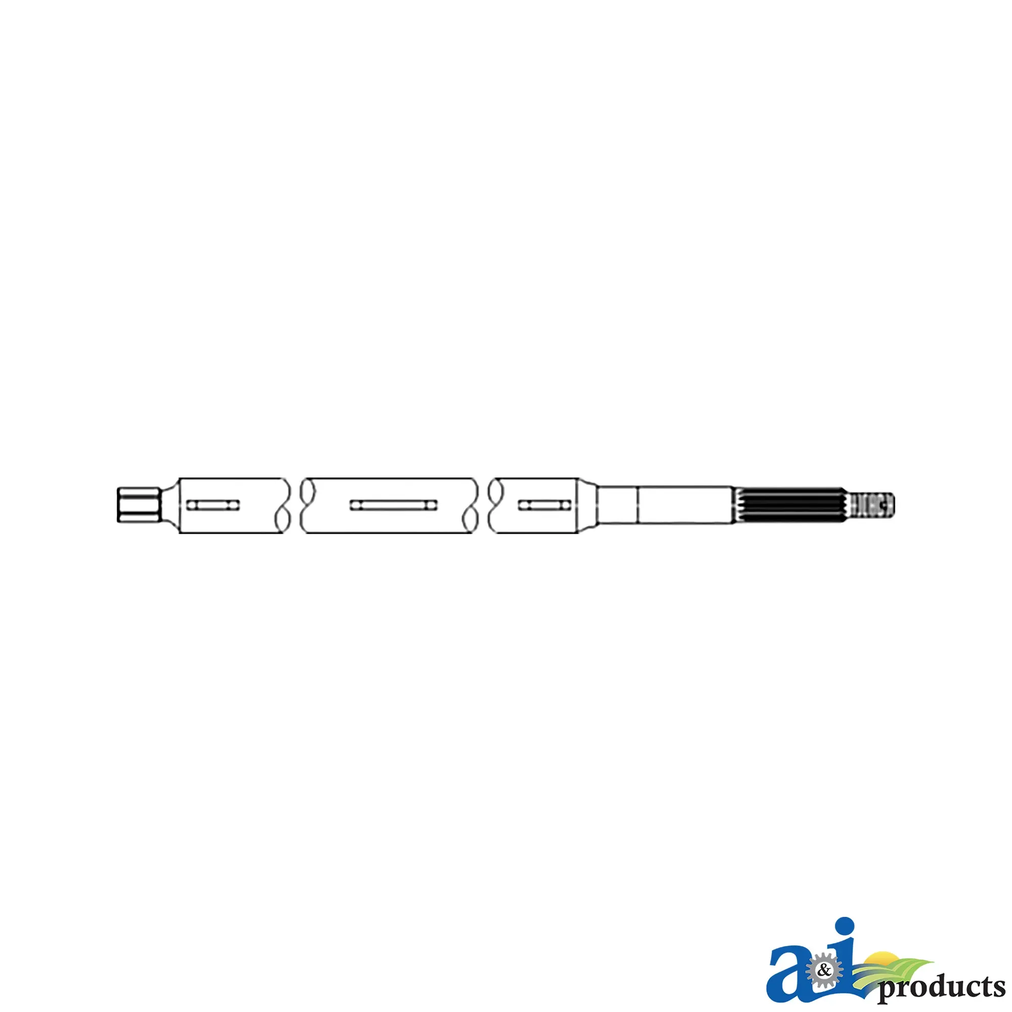 A&I Products Feeder House Upper Shaft - A-H203850
