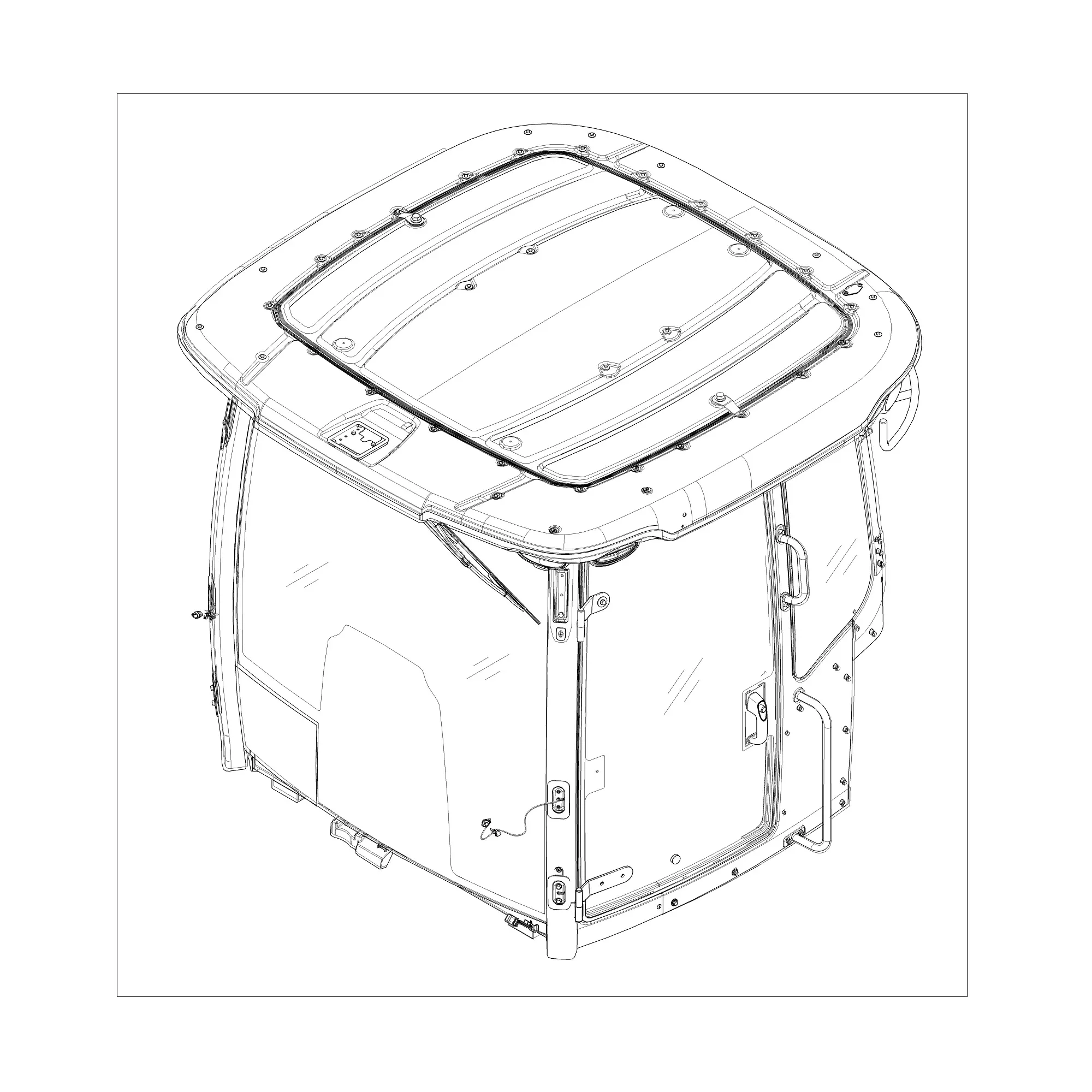 John Deere Replacement Cab - AR204266