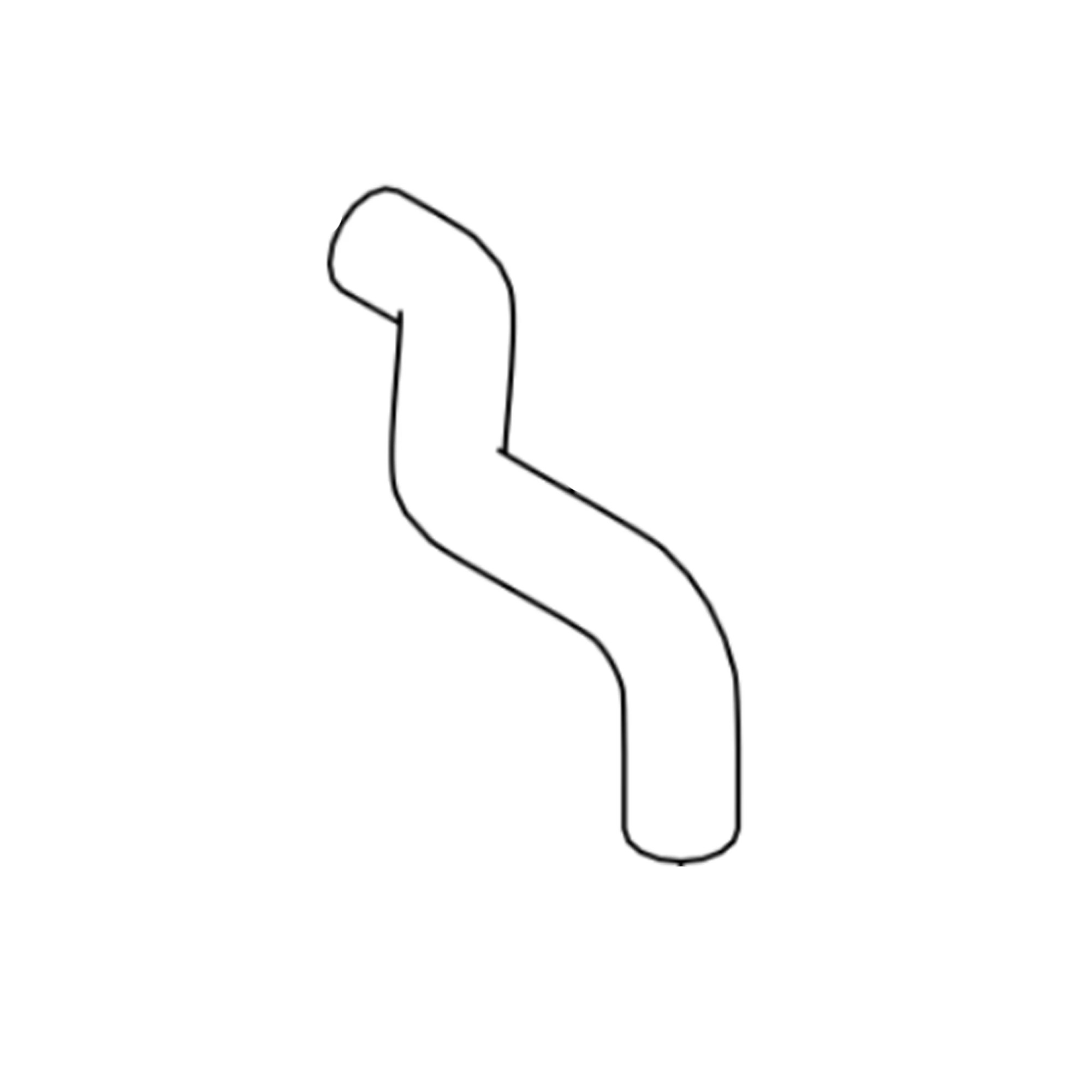 John Deere Upper Radiator Hose - T436621