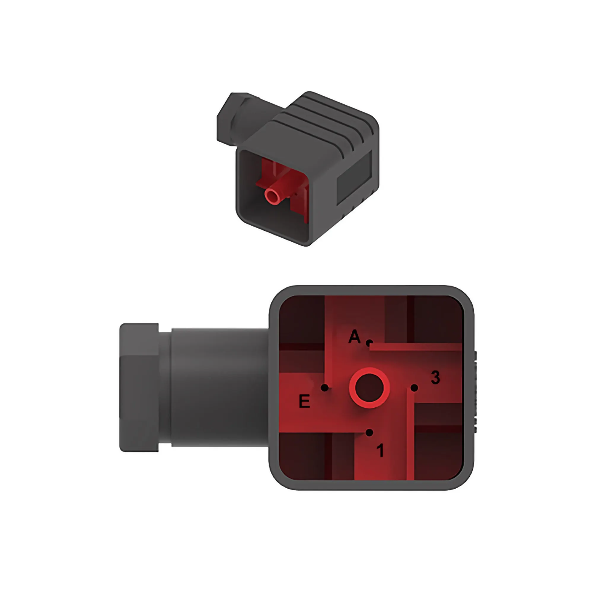 John Deere Black Solenoid Plug - WA101173