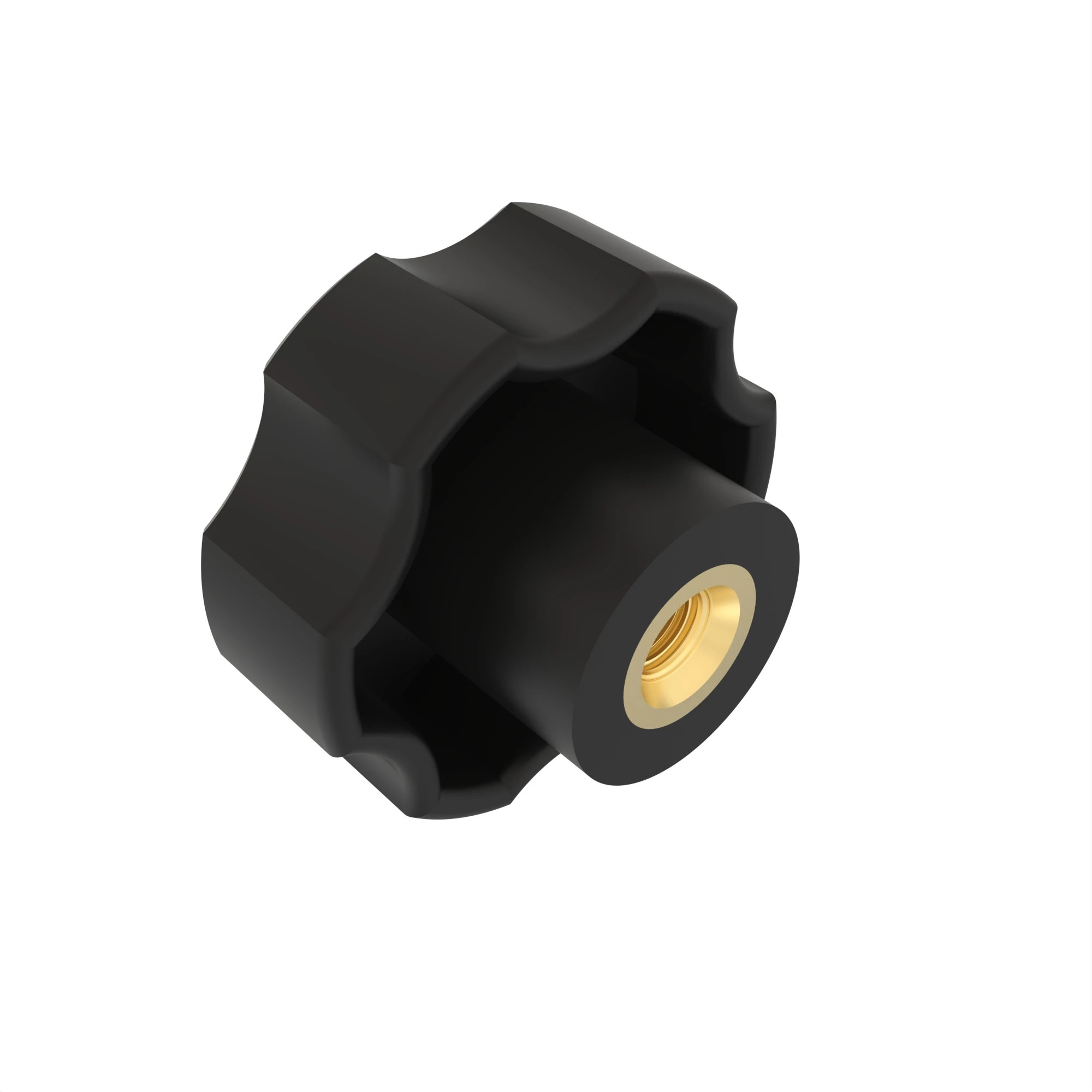 KNOB, KNURLED FEMALE, THREADED