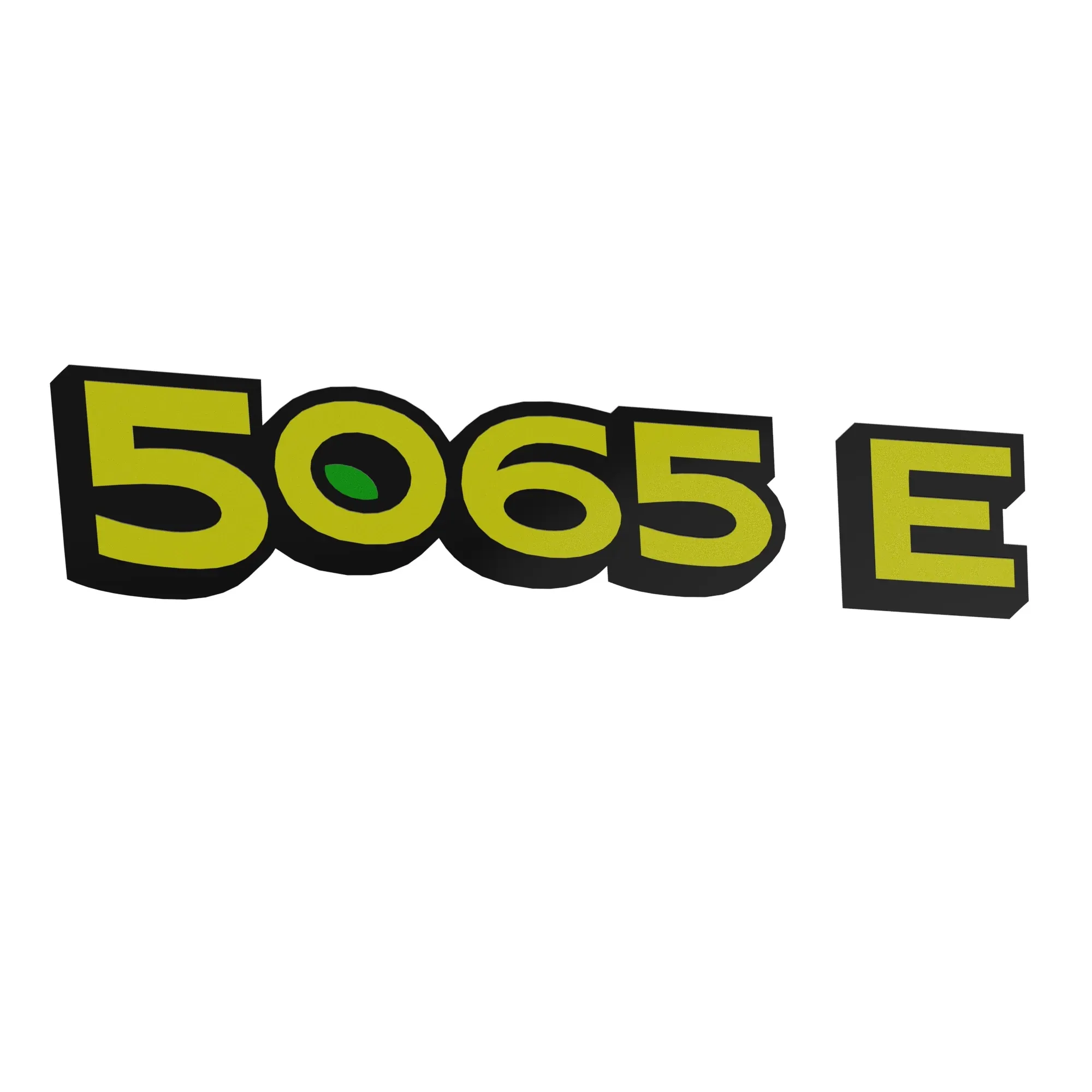 John Deere 5066 Model Designation Label, Right Side - R265378