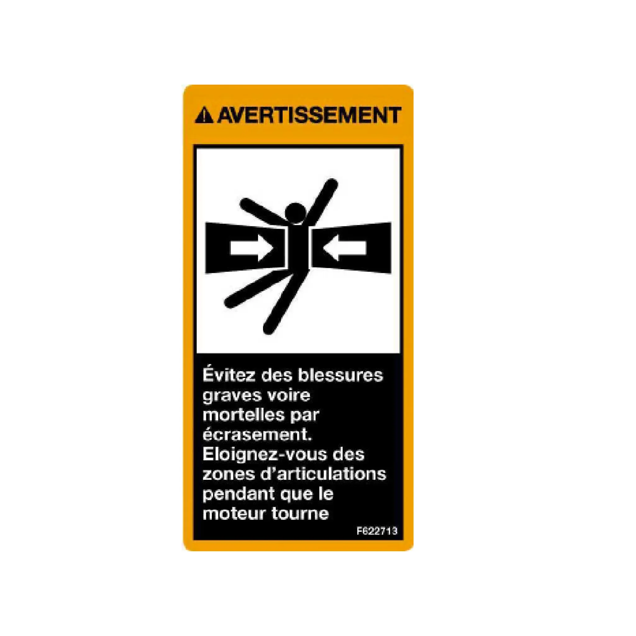 John Deere Label, Articulation Area - F622713