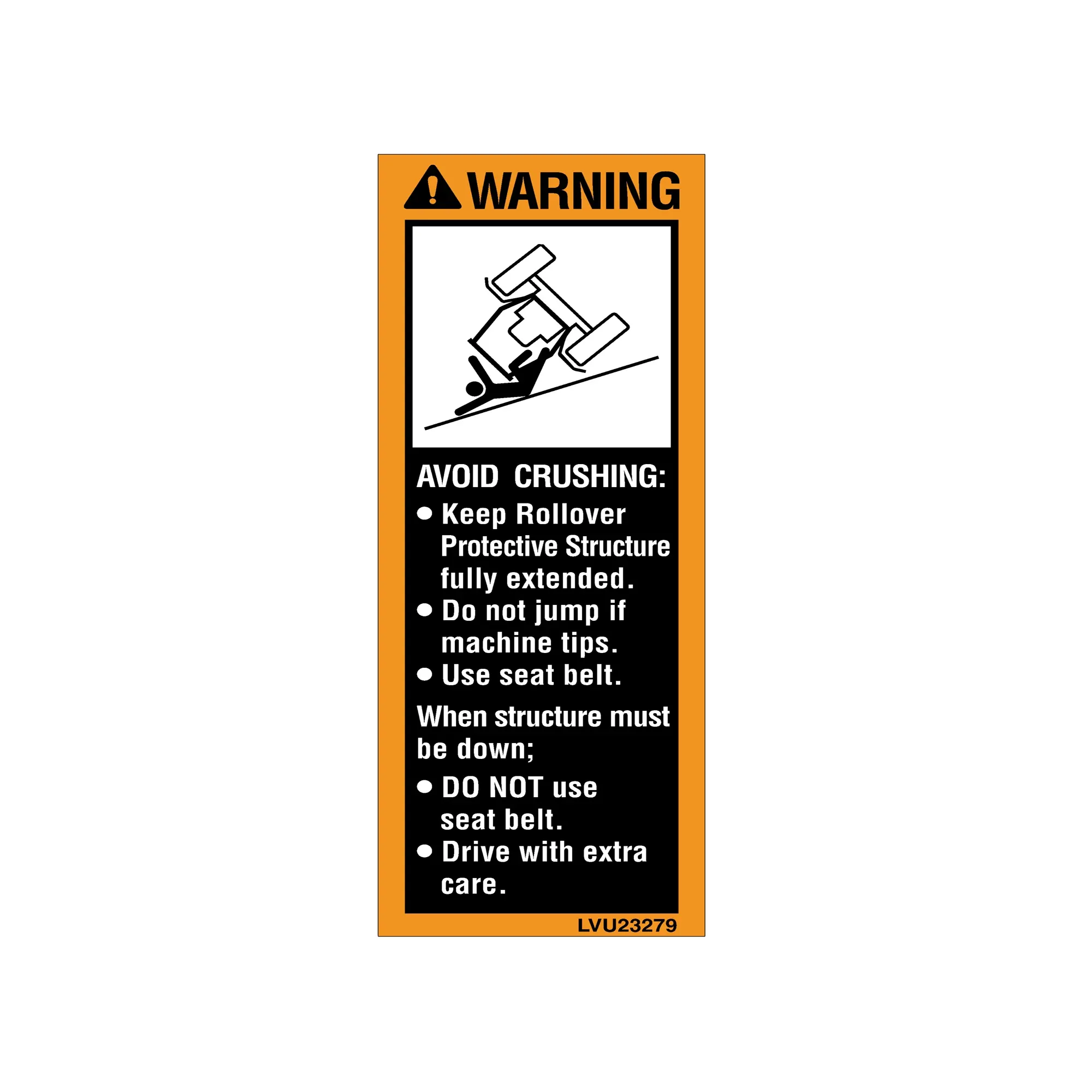 John Deere Label - LVU23279