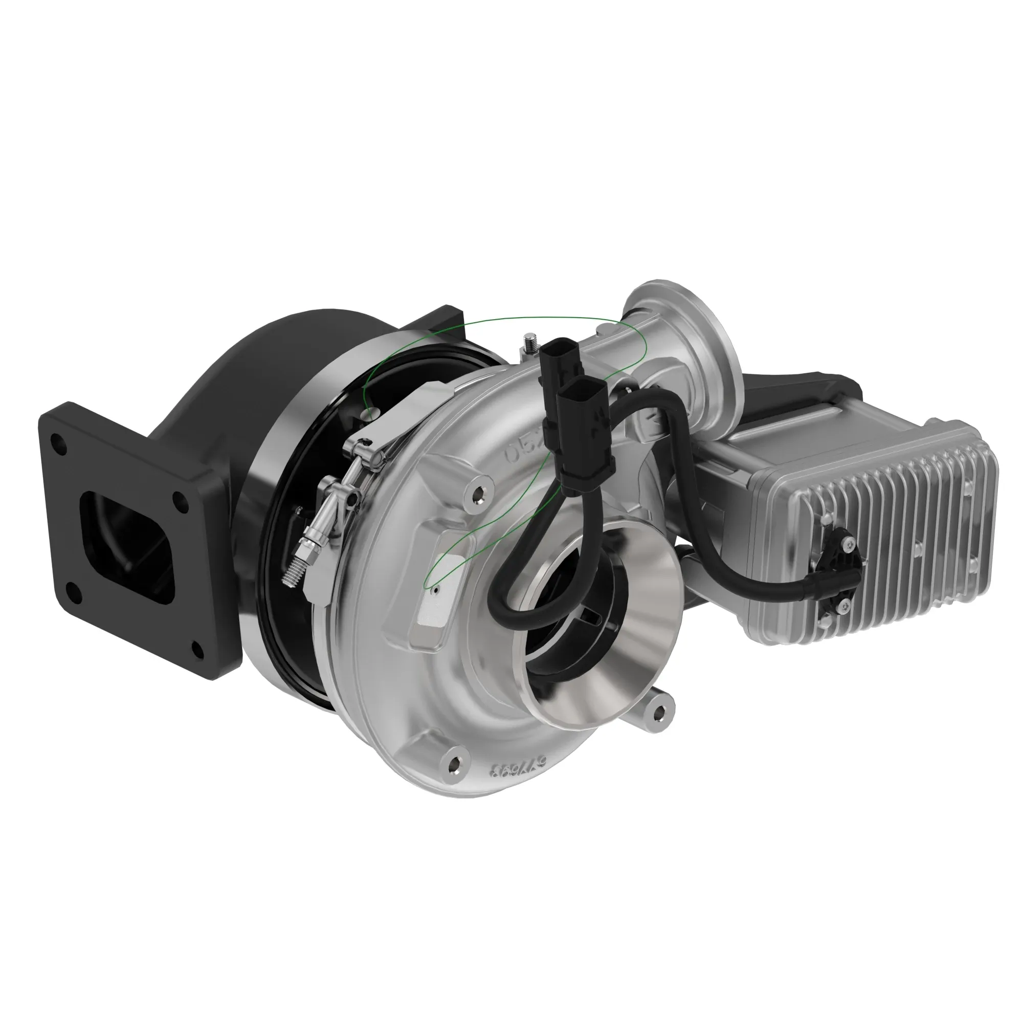 John Deere High Actuator Turbocharger, 12 Volt - DZ126595