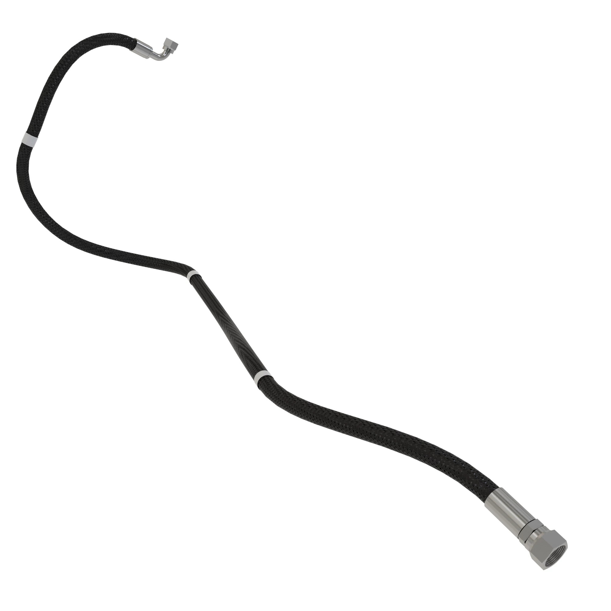 John Deere Fan Drive Case Drain Hydraulic Hose - TA19386