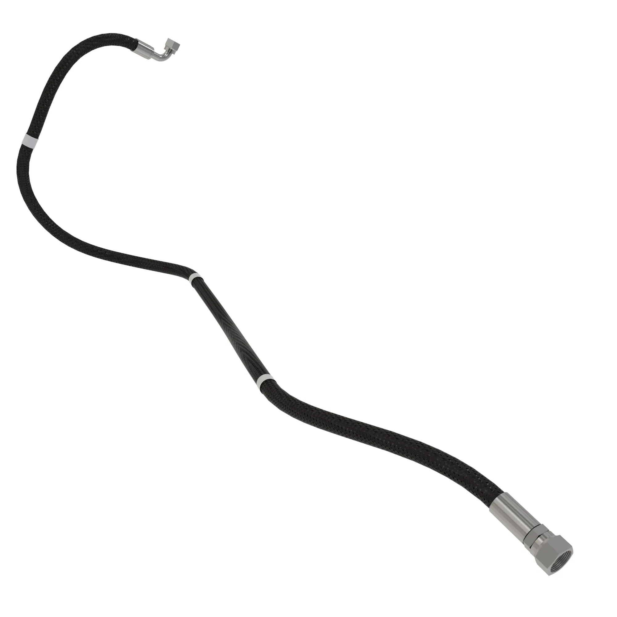 John Deere Fan Drive Case Drain Hydraulic Hose - TA19386