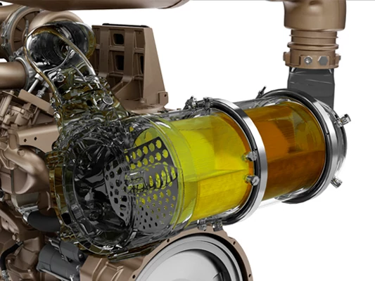Graphic of inner workings of 2.9 and 4.5 IHR EWX DOC and DPF