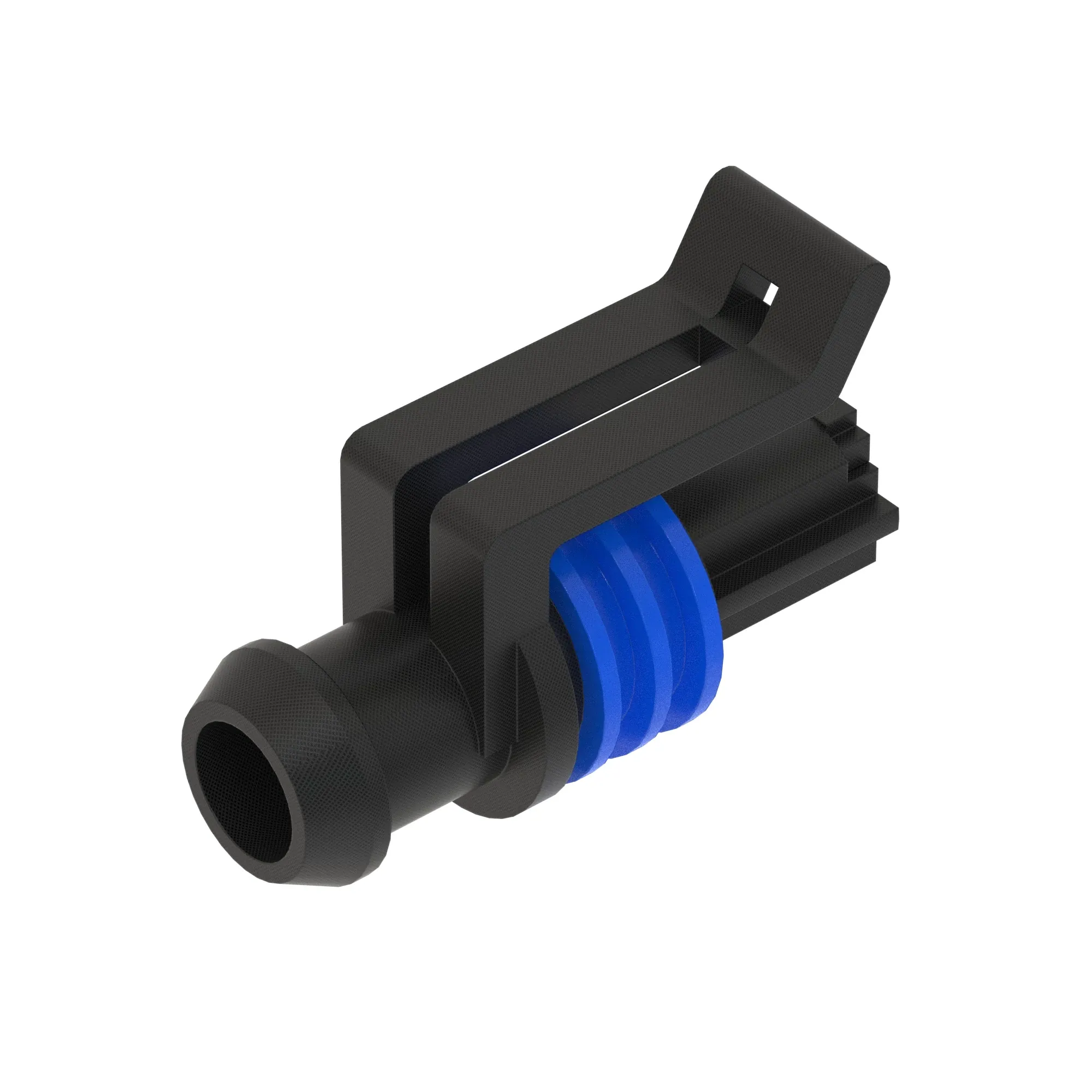 Tyco 1.5SRS 1WAY Fem Sld Blk Plstc