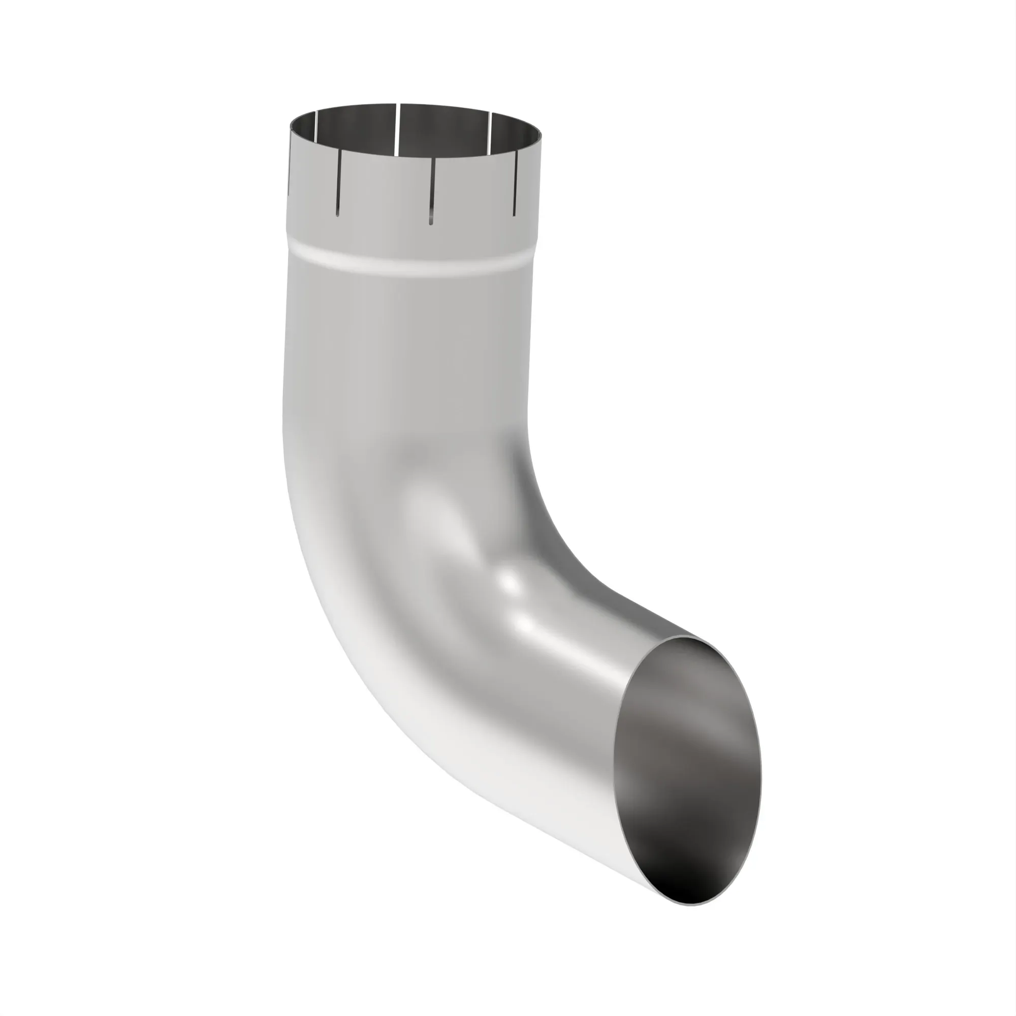 John Deere Black Curved Exhaust Pipe - T328135