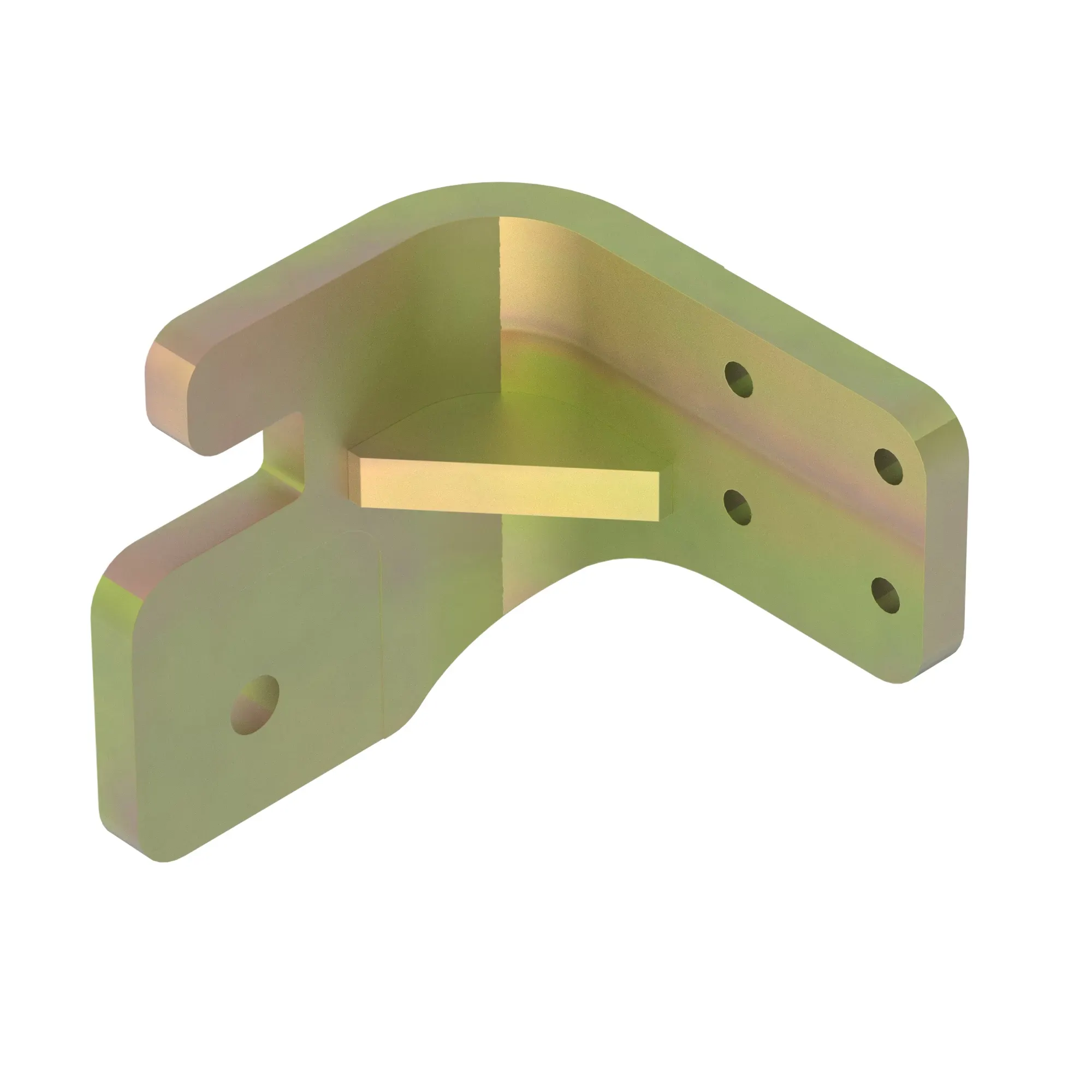 John Deere Engine Mounting and Isolator Bracket - F636251