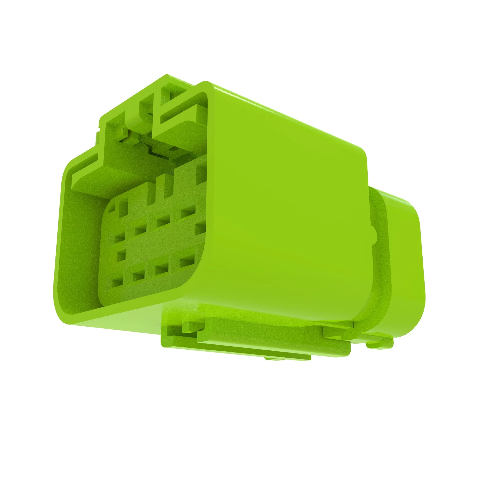 John Deere Light Green External Electrical Connector Housing, 10 Cavities - 57M12796