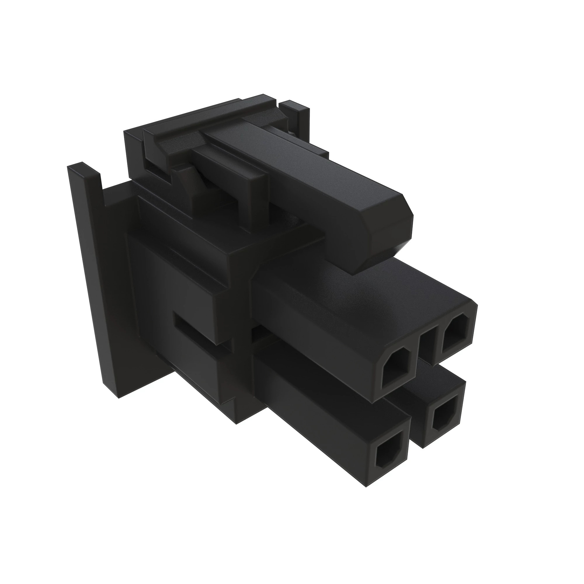 CONN MOLEX MFITTPA 4W F BLK POLYSTR