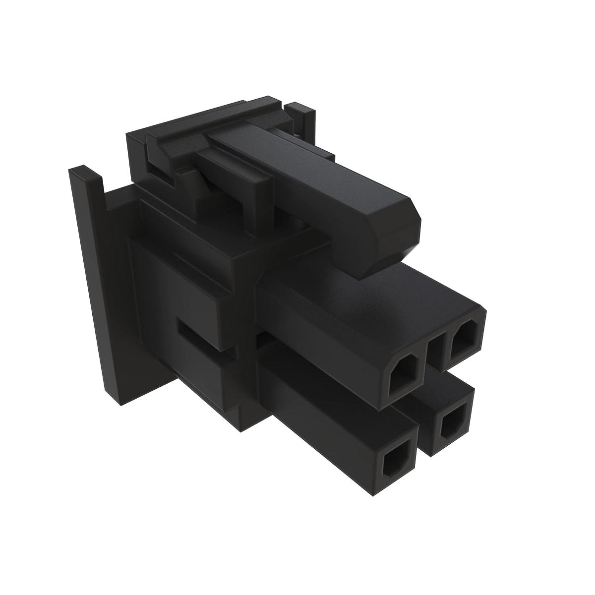CONN MOLEX MFITTPA 4W F BLK POLYSTR