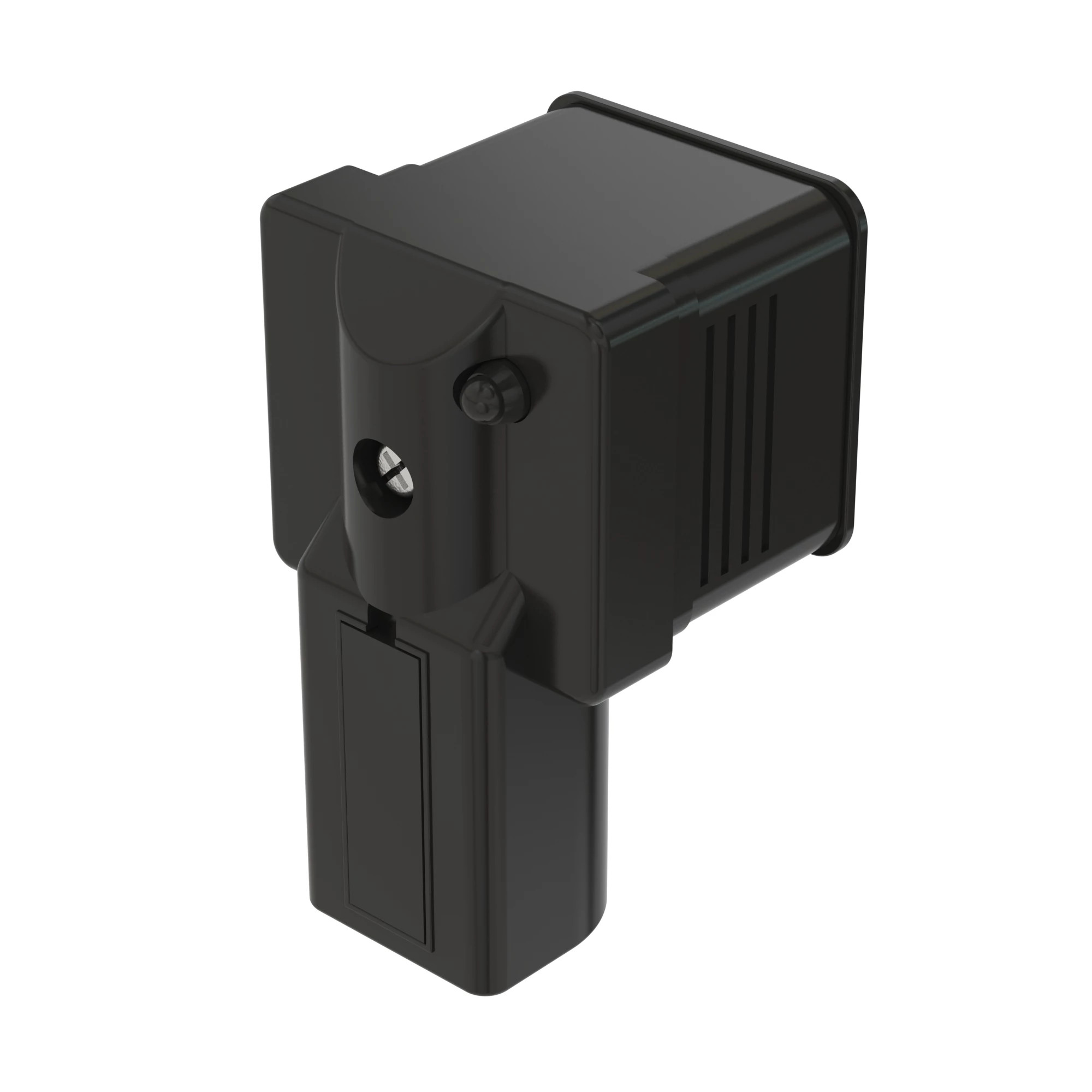 CONN MPM E851 2W FS BLK PLSTC