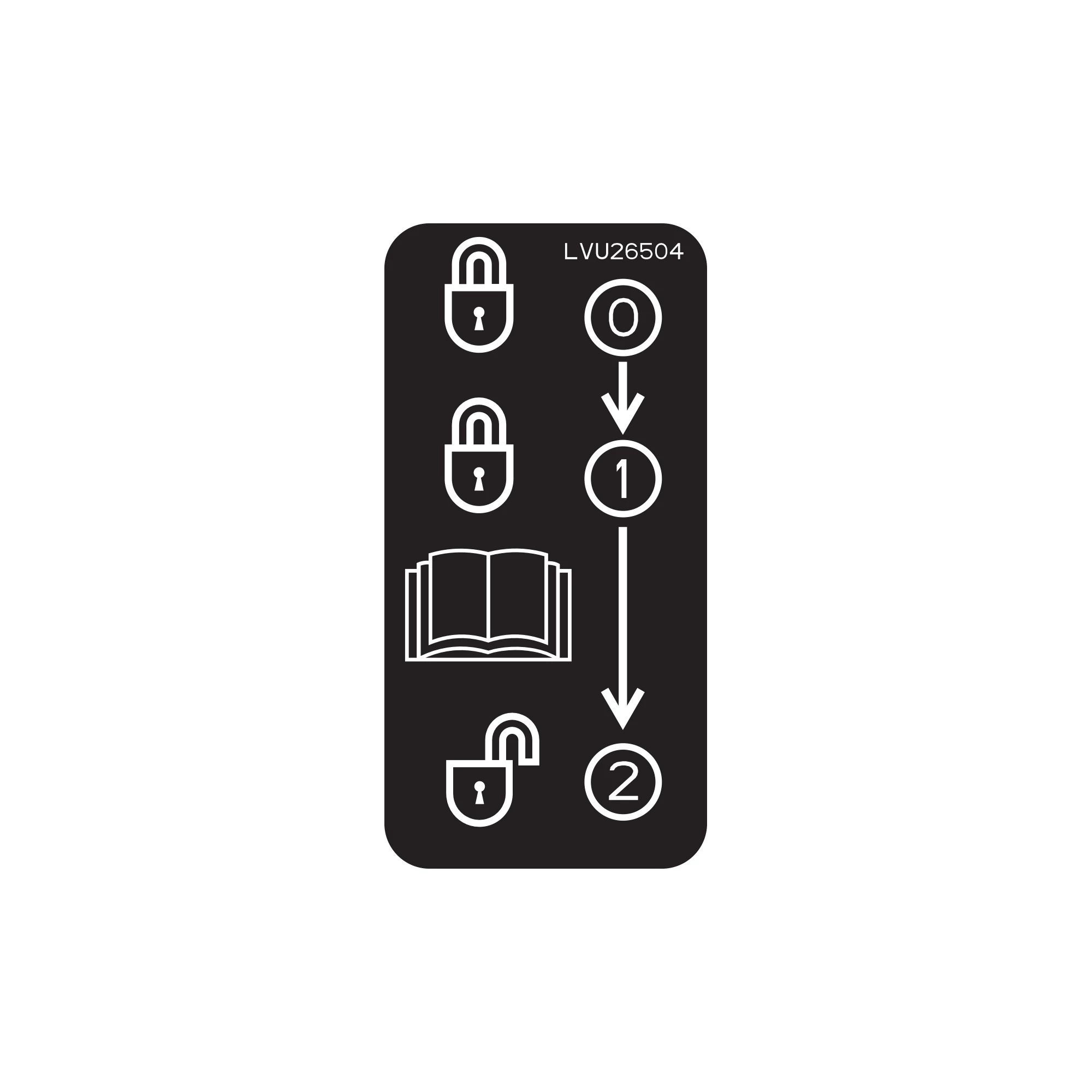 DECAL, SCV LOCK