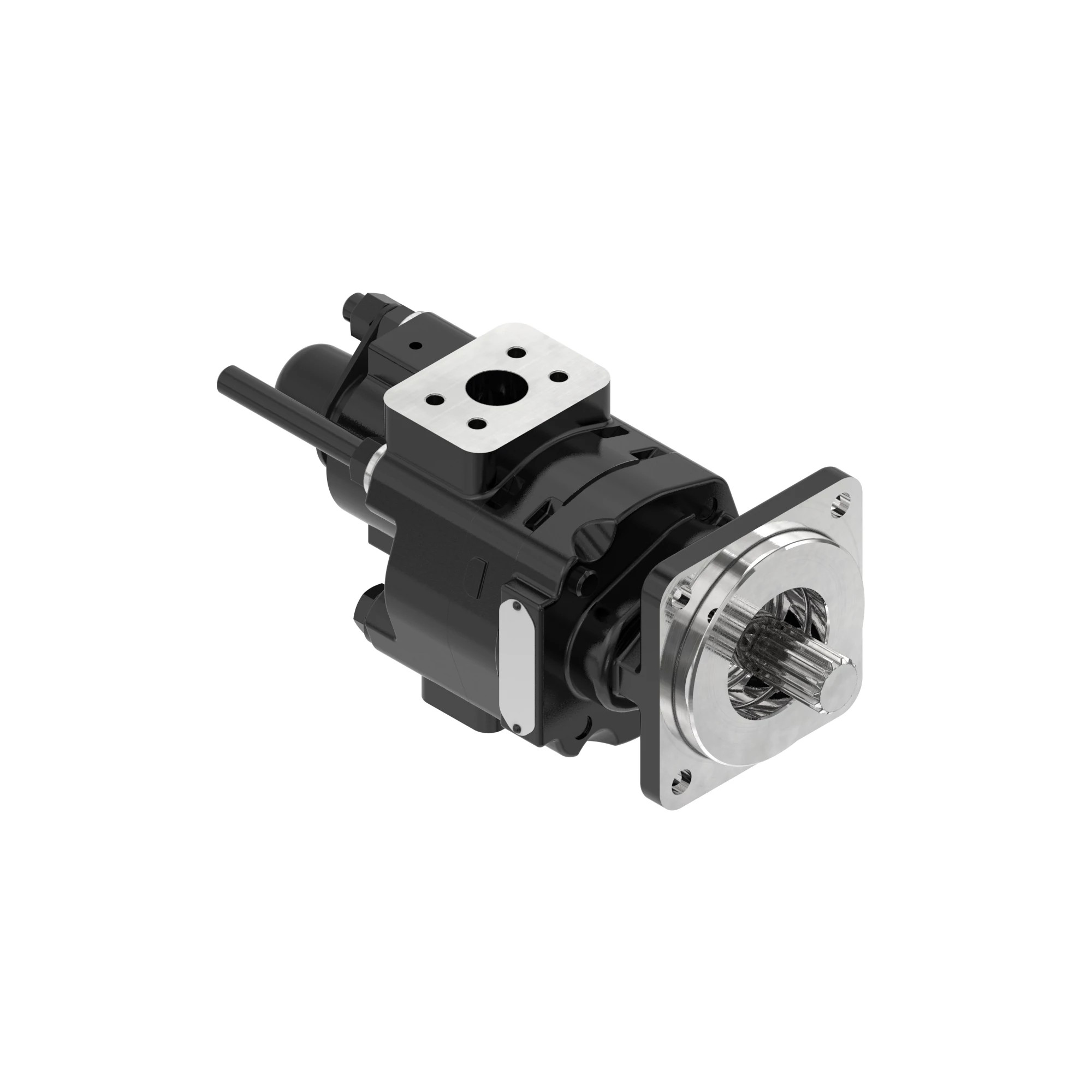 John Deere Hydraulic Pump with Drive through Shaft - AT432151