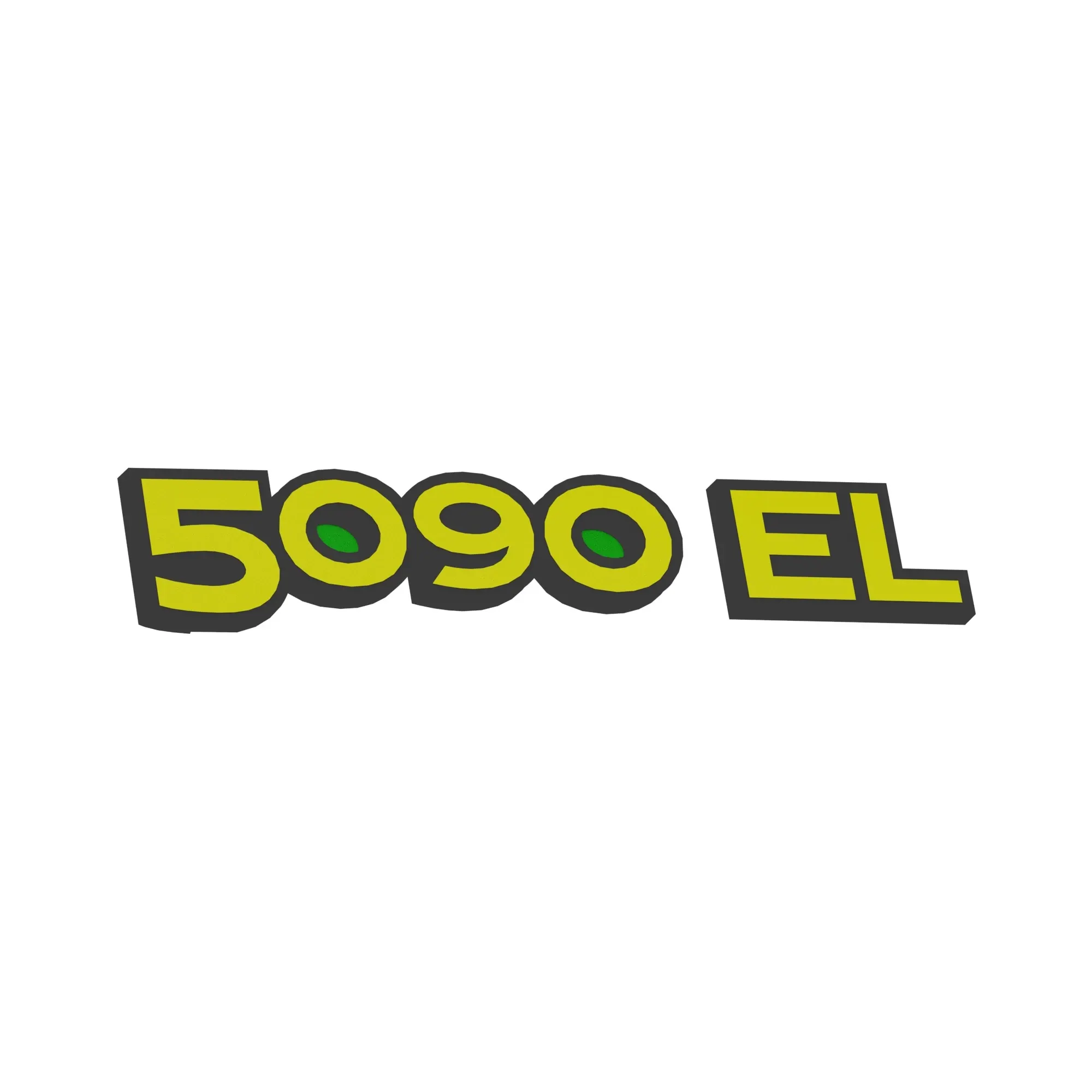 John Deere 5090EL Model Label, Right Side - SU29973