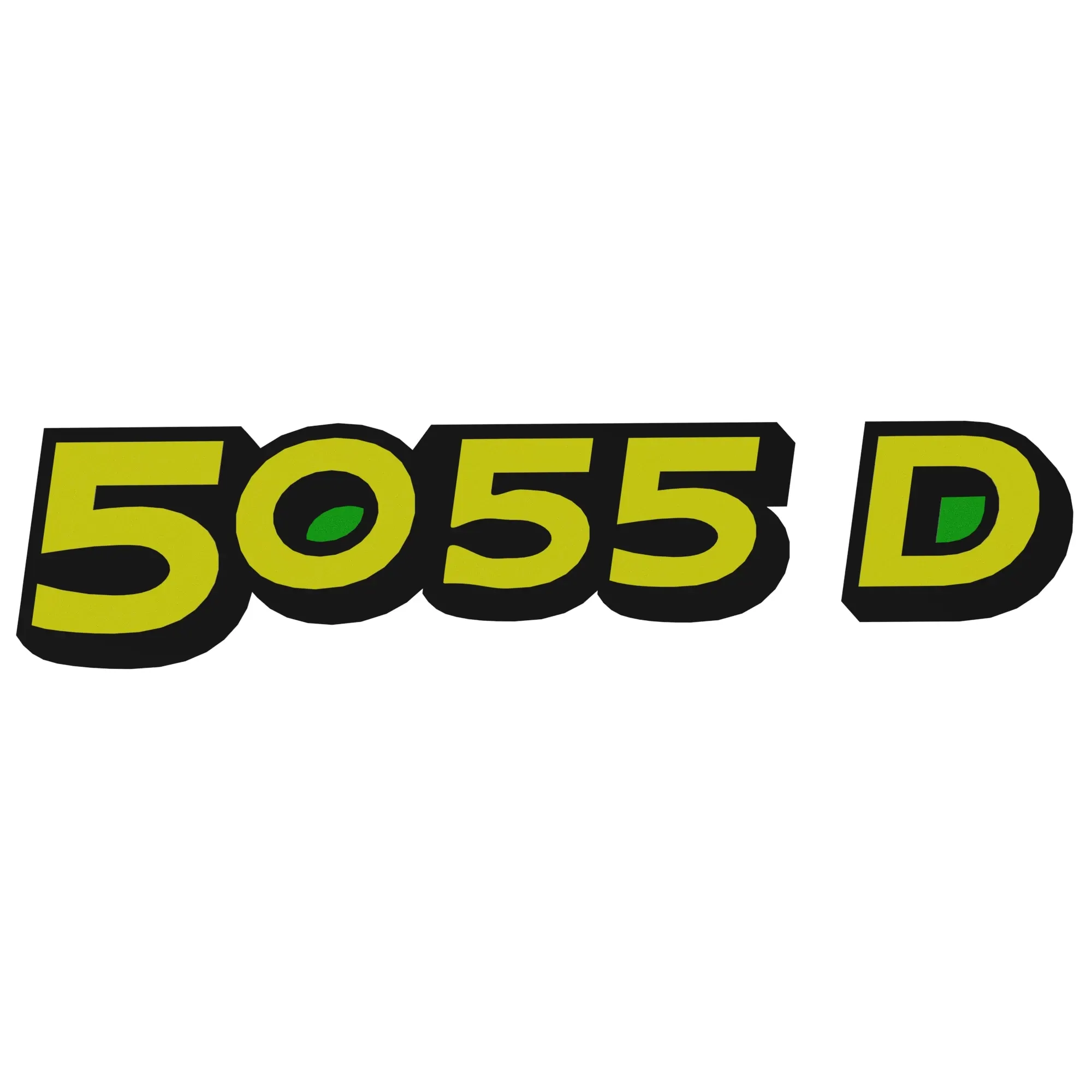 John Deere 5058D Model Designation Label, Left Side - R285870