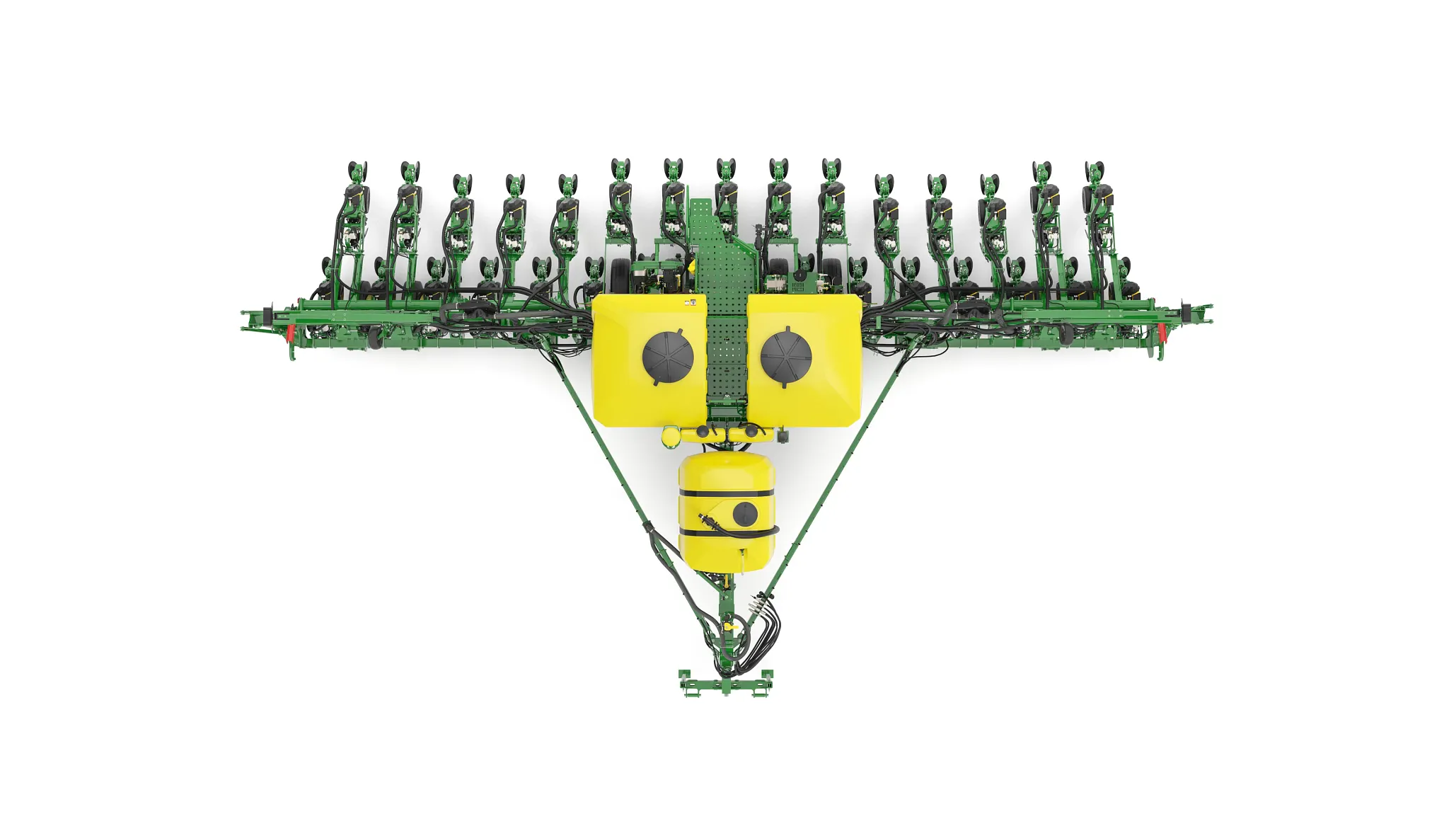 Studio image with overhead view of 1795 16-Row Split 31 Planter.