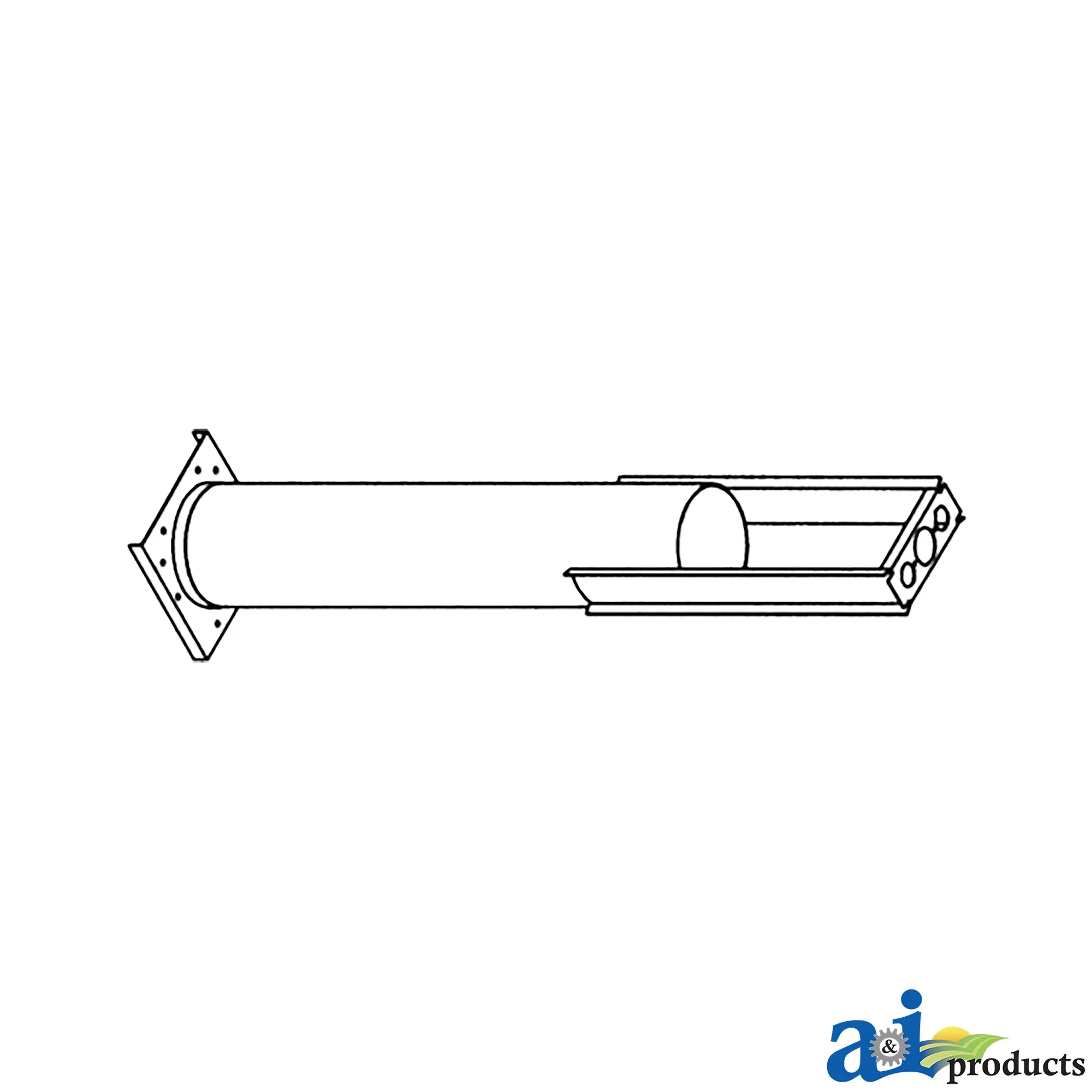 A&I Products Grain Tank Auger Tube Housing - A-AH98300