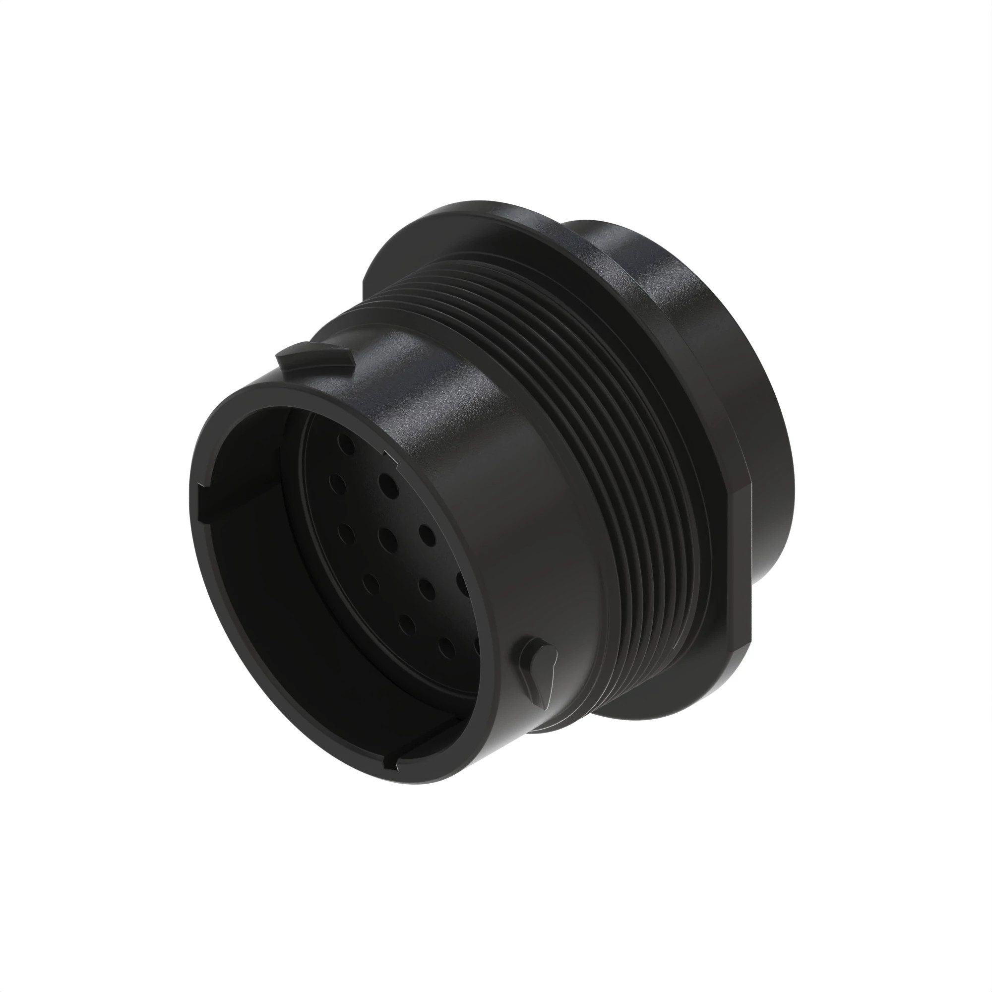 CONN DEUTSCH HDP20 21W FS BLK PLSTC