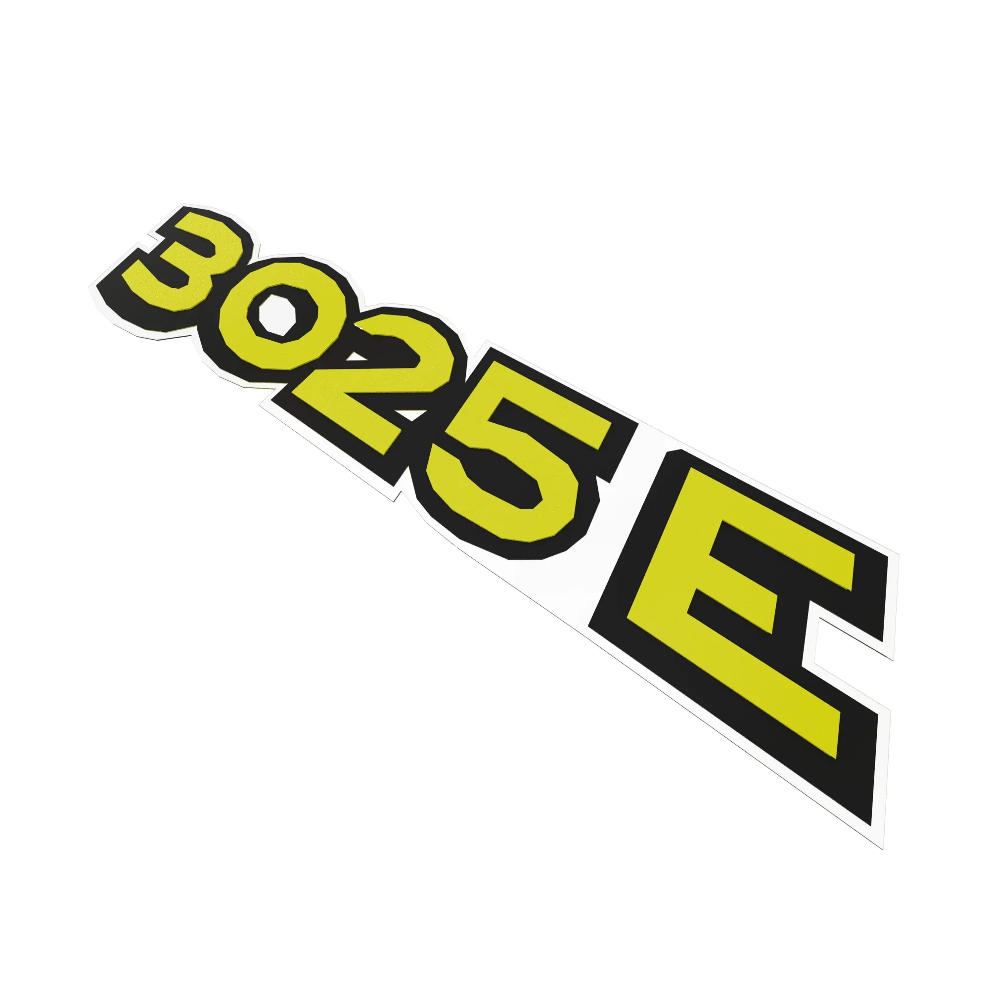 John Deere 3025 E Label, Right Side - LVU32456