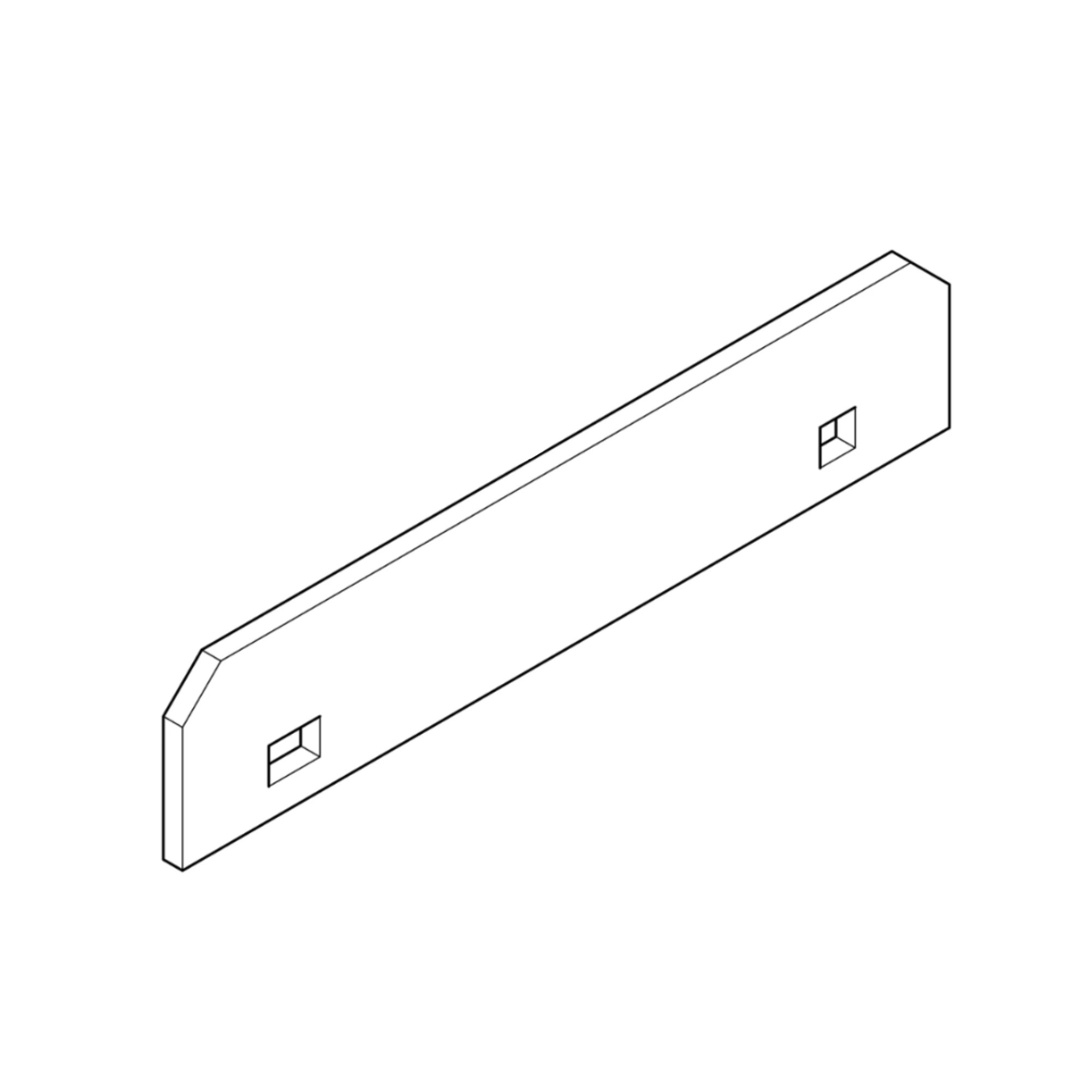 John Deere Feed Accelerator Smooth Wear Strip Kit - BH81489