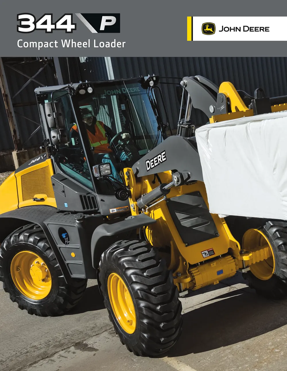 344 P-Tier Compact Wheel Loader Product Brochure cover