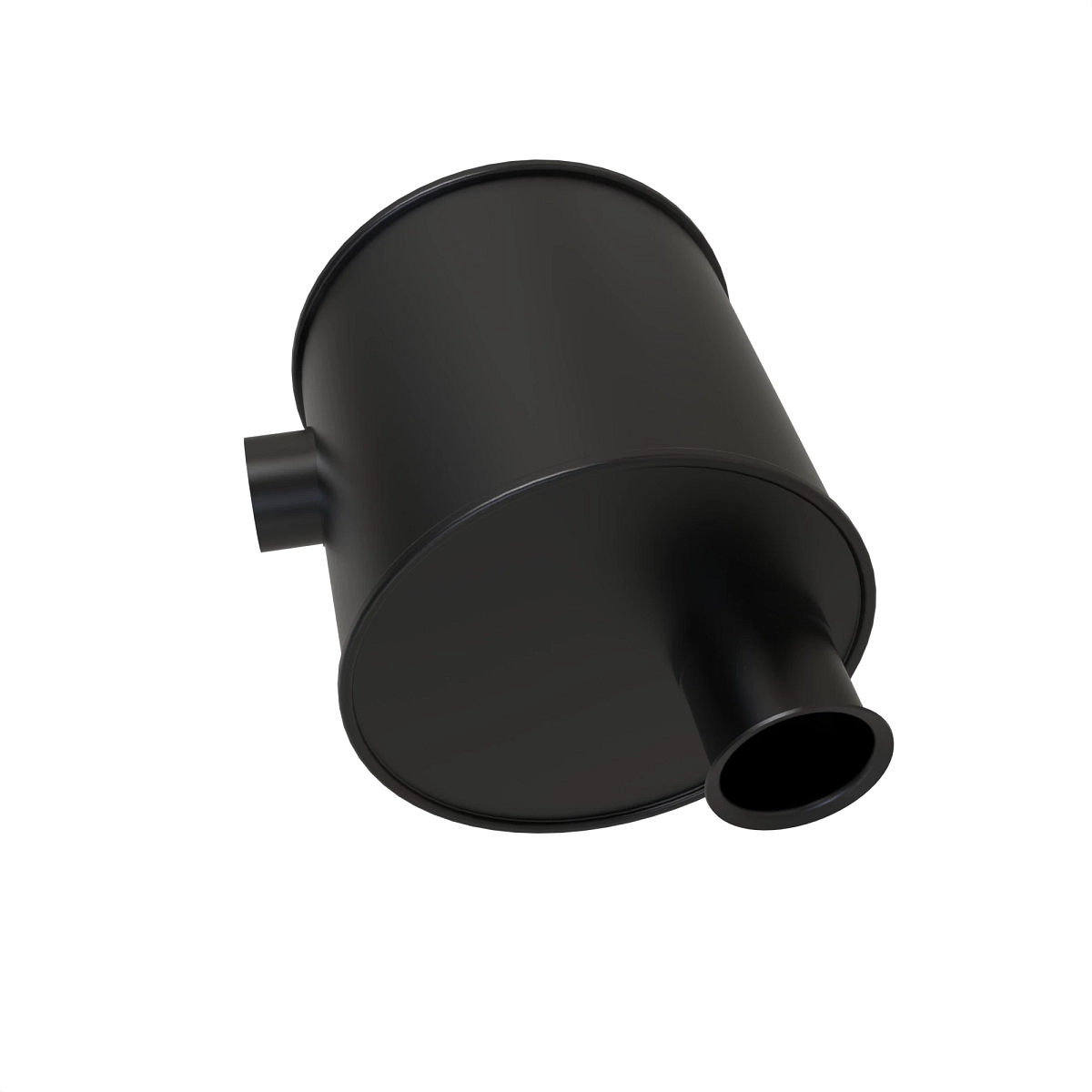 Muffler Turbo, 6-Cyl., Vertical Exh