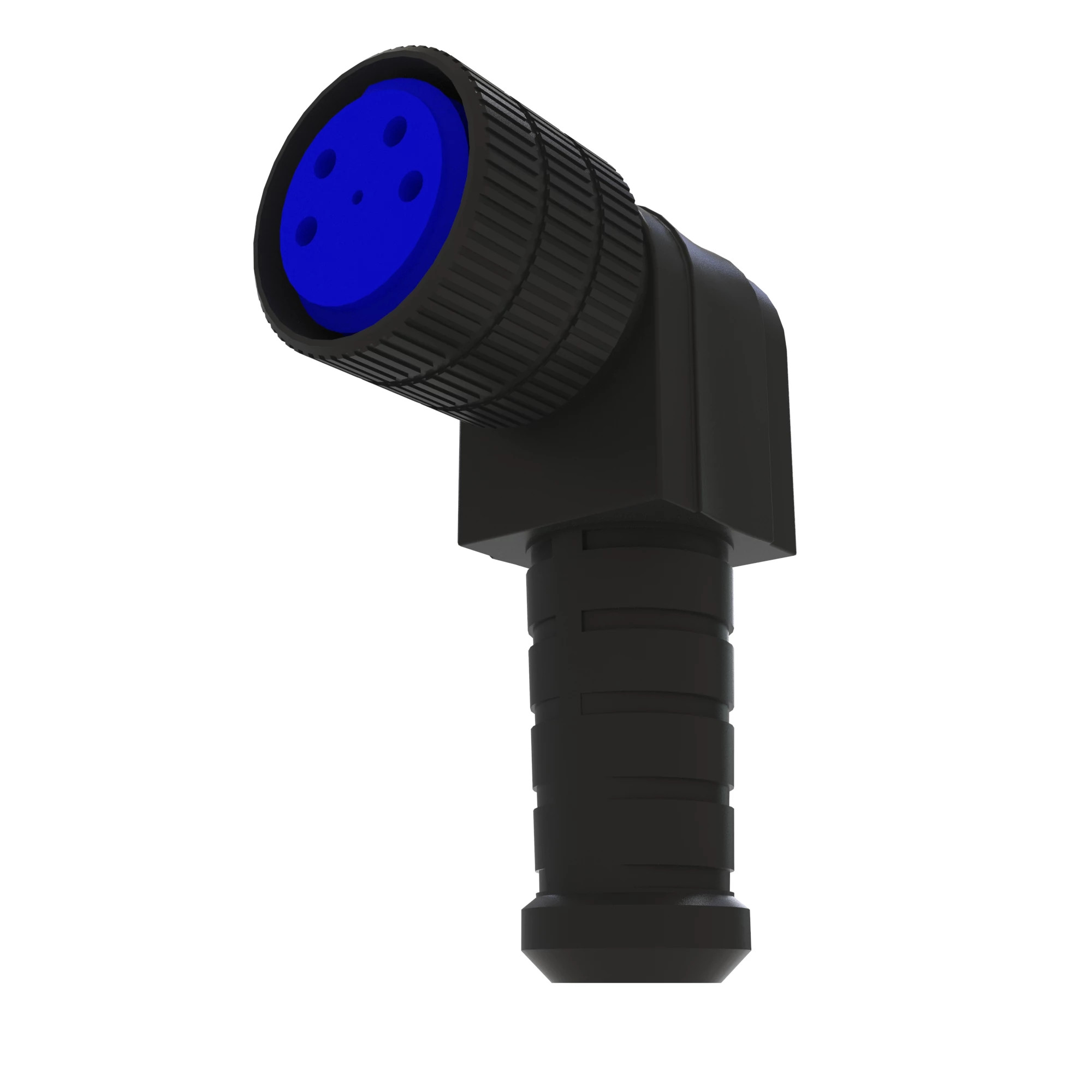 John Deere Black External Electrical Connector Housing, 4 Cavities - 57M13044