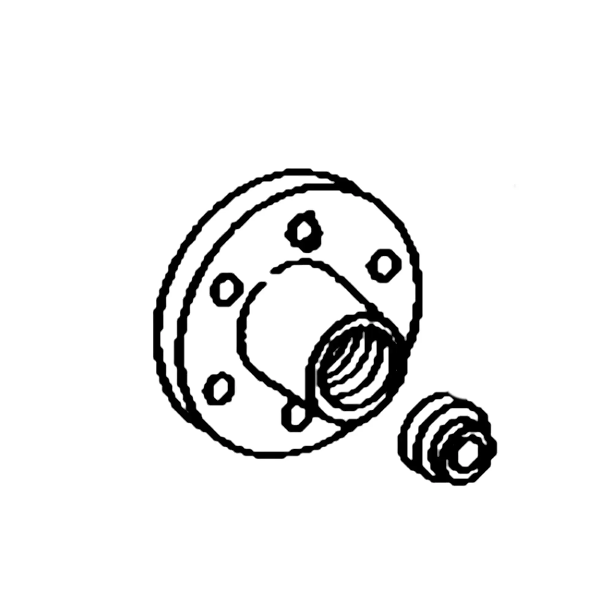 John Deere Disk Hub and Bearing Assembly - AB18494