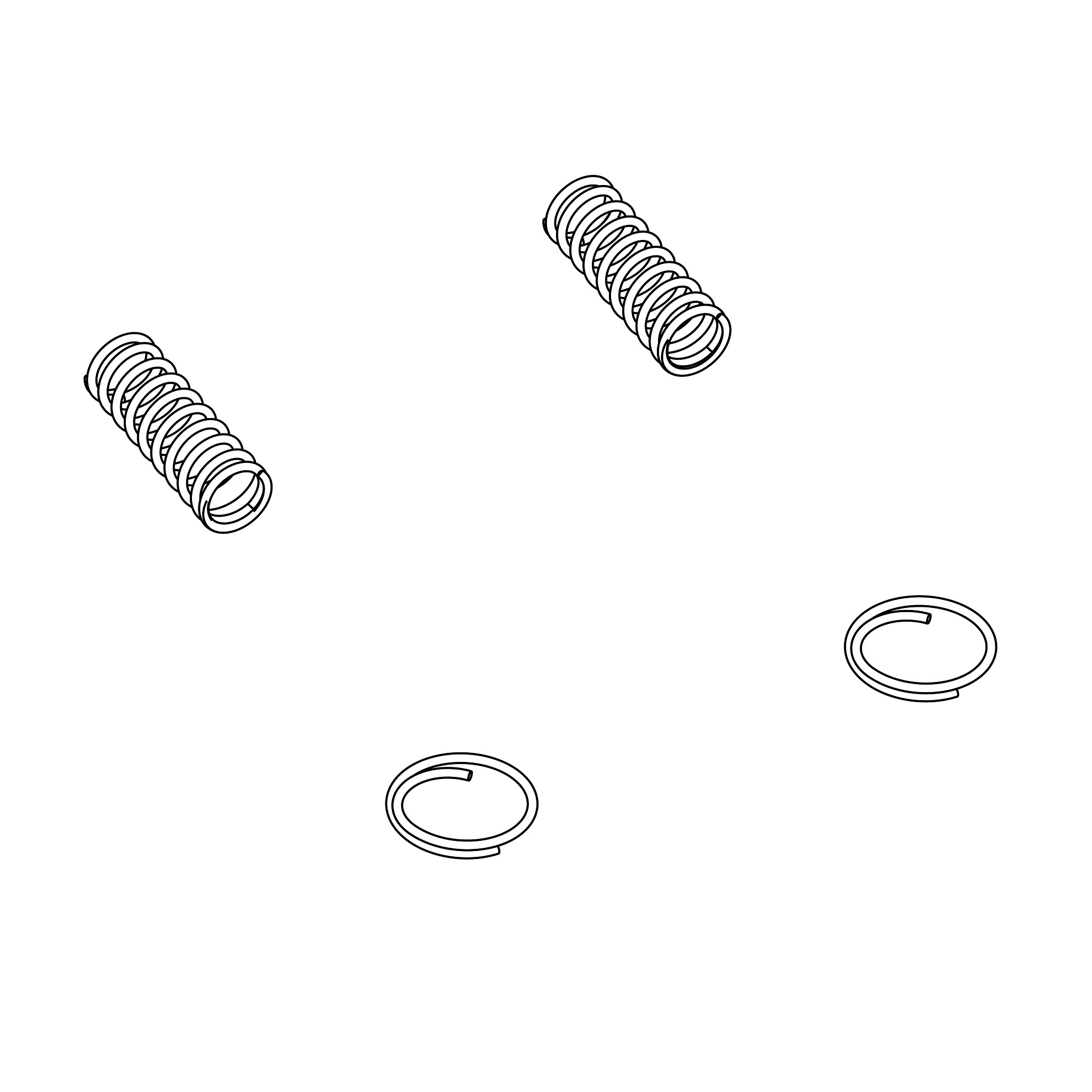 John Deere Seat Key Retainer Clip Kit - AT435140