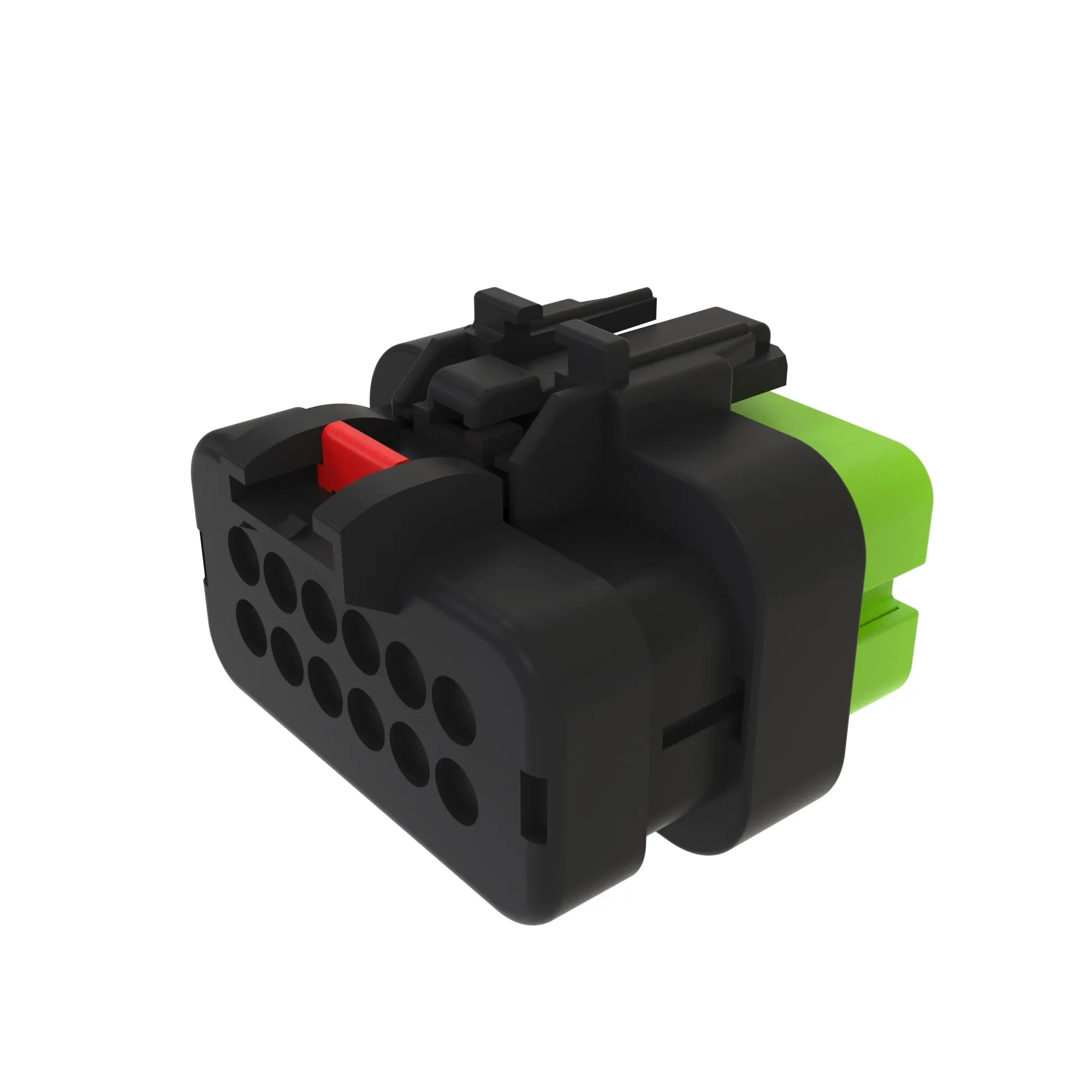 TYCO AMPSEAL16 12W RCPT SLD GRN PLS
