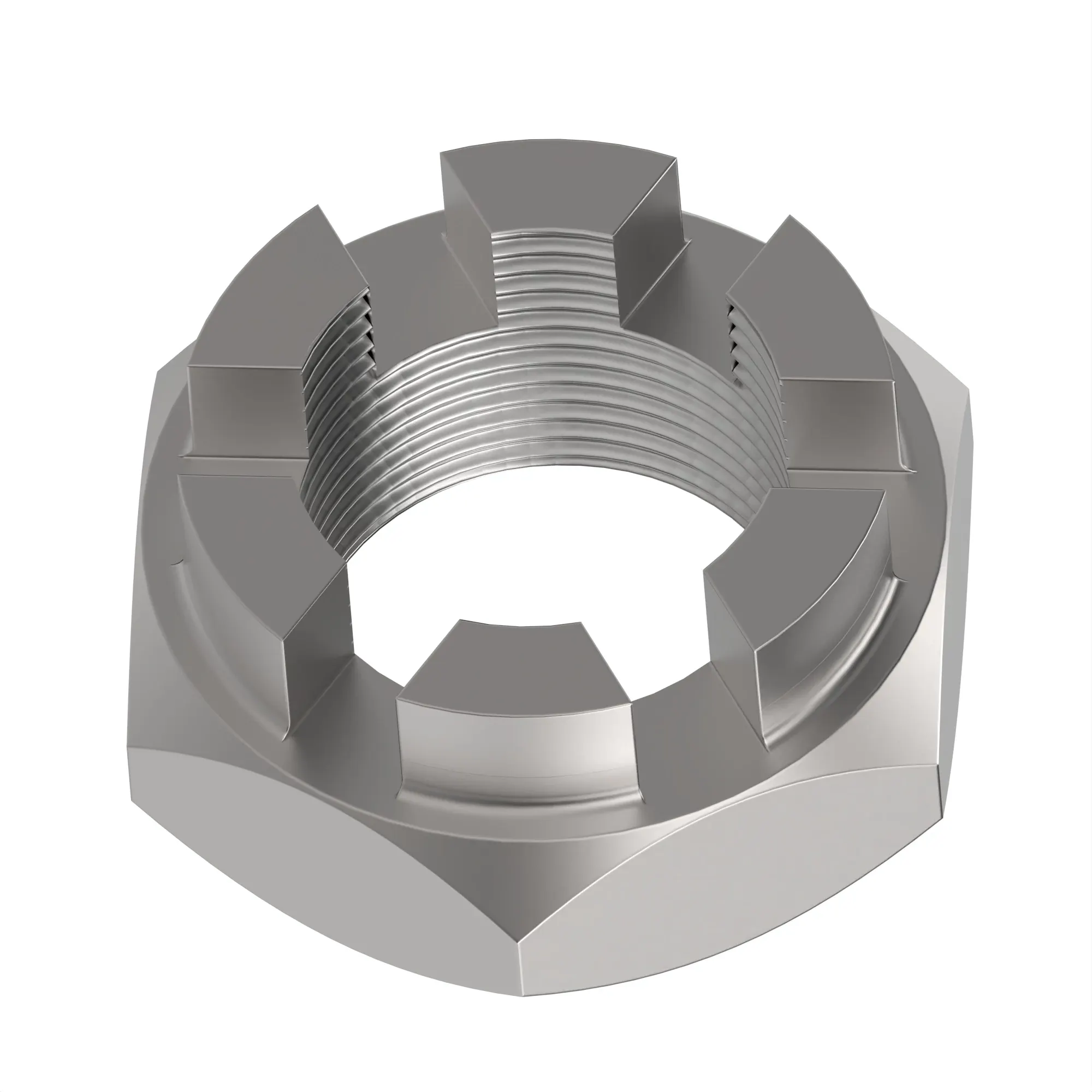 John Deere Hexagonal Slotted Nut, M18 - CQ04415