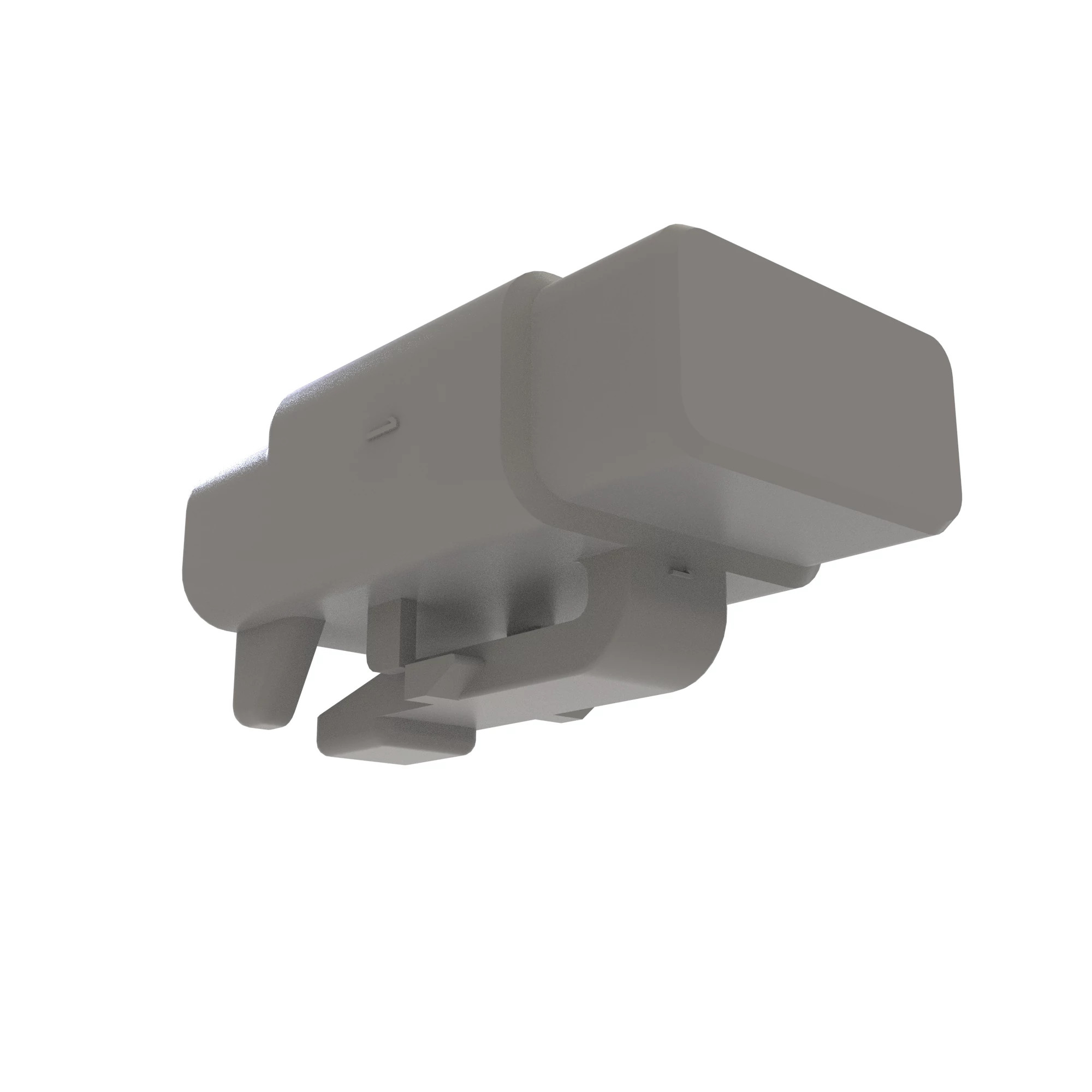 John Deere Gray Plastic Electrical Connector Housing - 57M8488