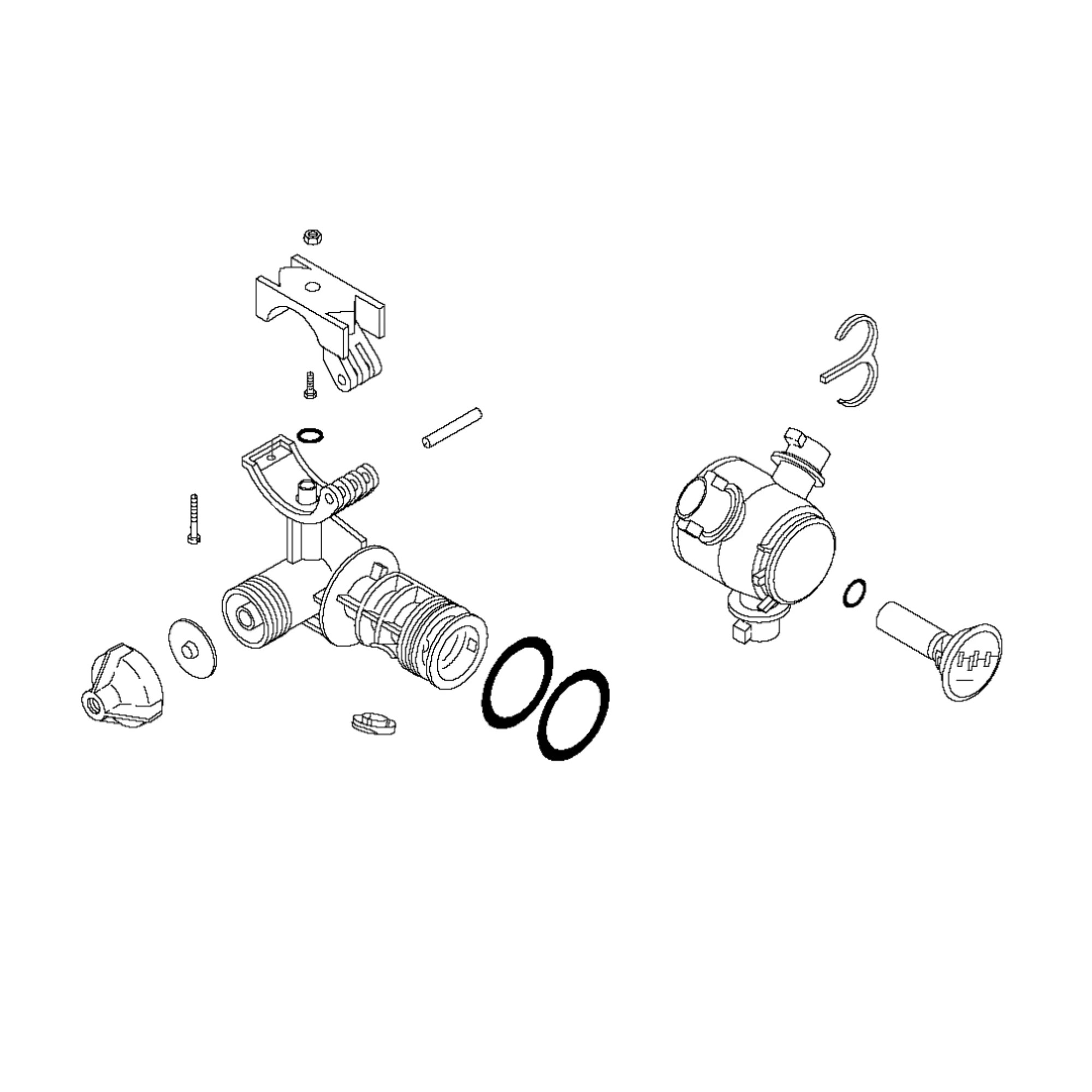 John Deere Triplet Nozzle, 0.75 inch Pipe - AN205562