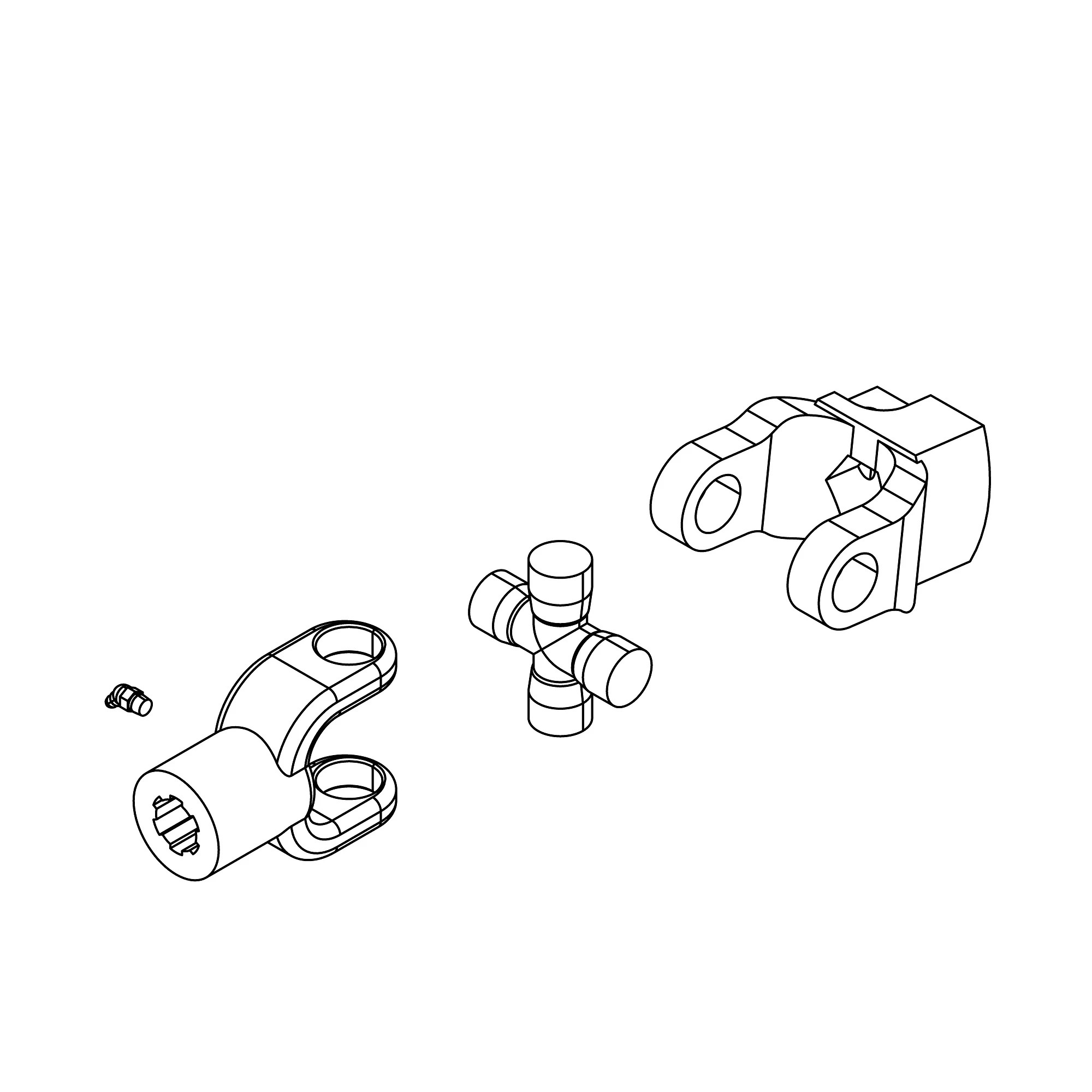 John Deere Swivel Tongue Driveline Universal Joint - DC201485