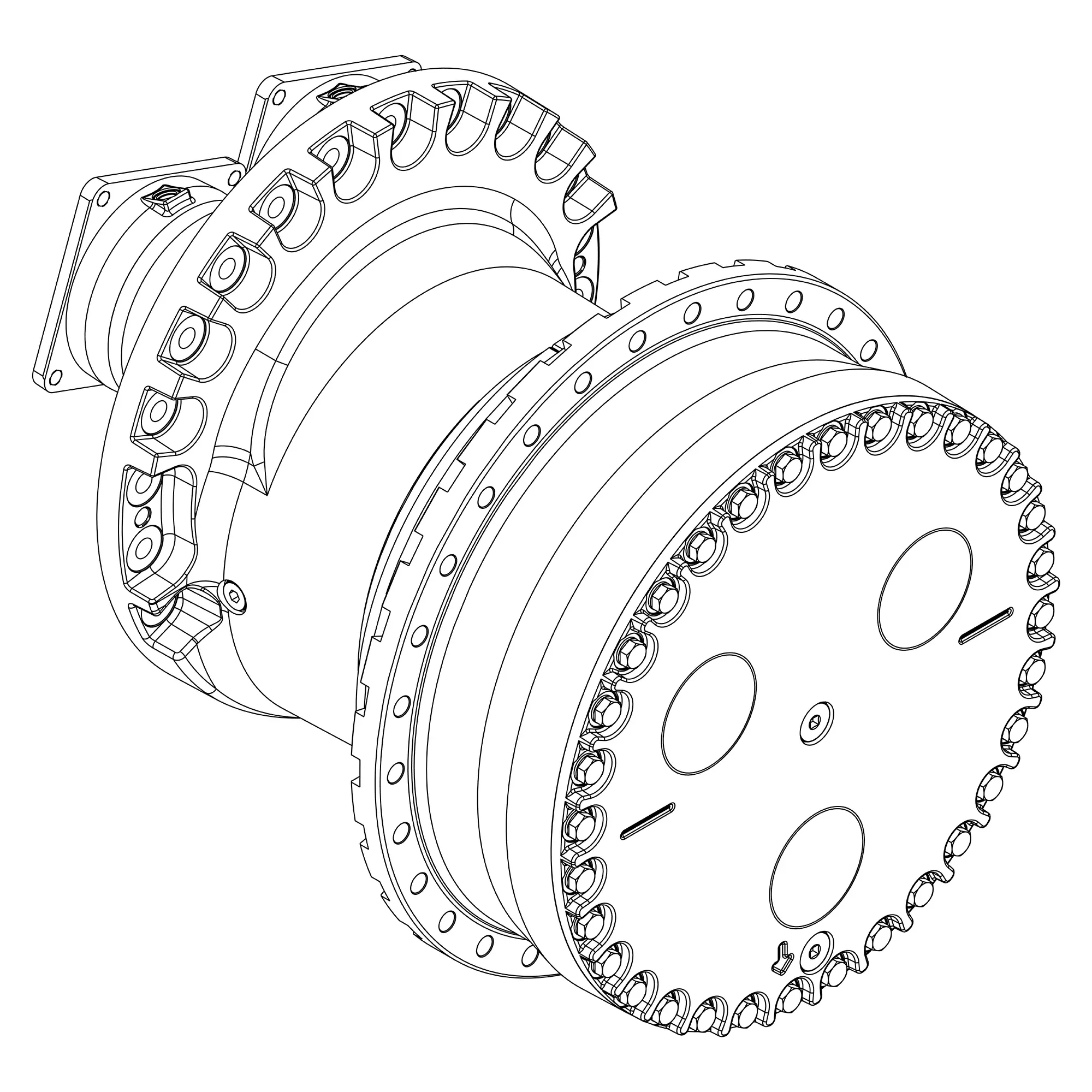 John Deere Gear Case, Final Drive for Service - AT488876
