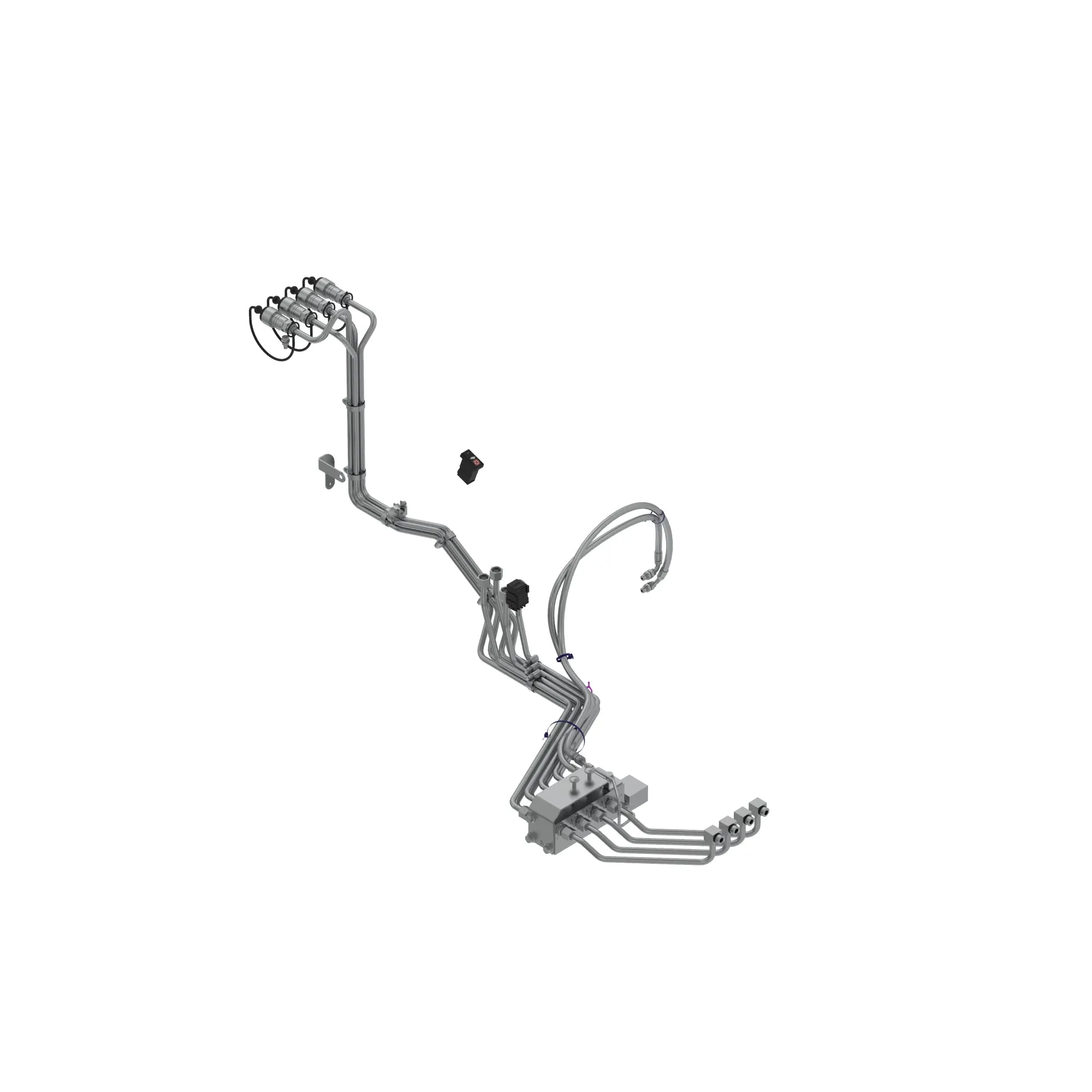 John Deere Cab Electric Diverter Flow Divider Kit - LVB25507