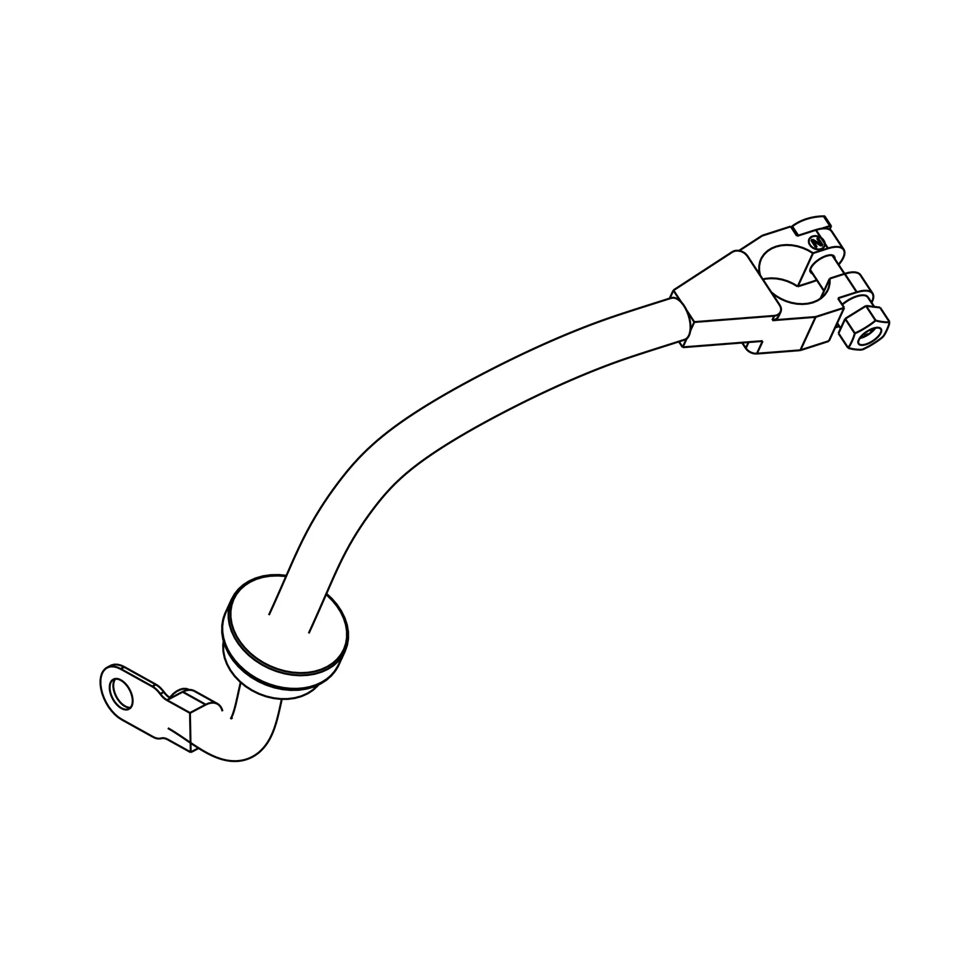 John Deere Battery Cable, Length 416 mm - LVA21768
