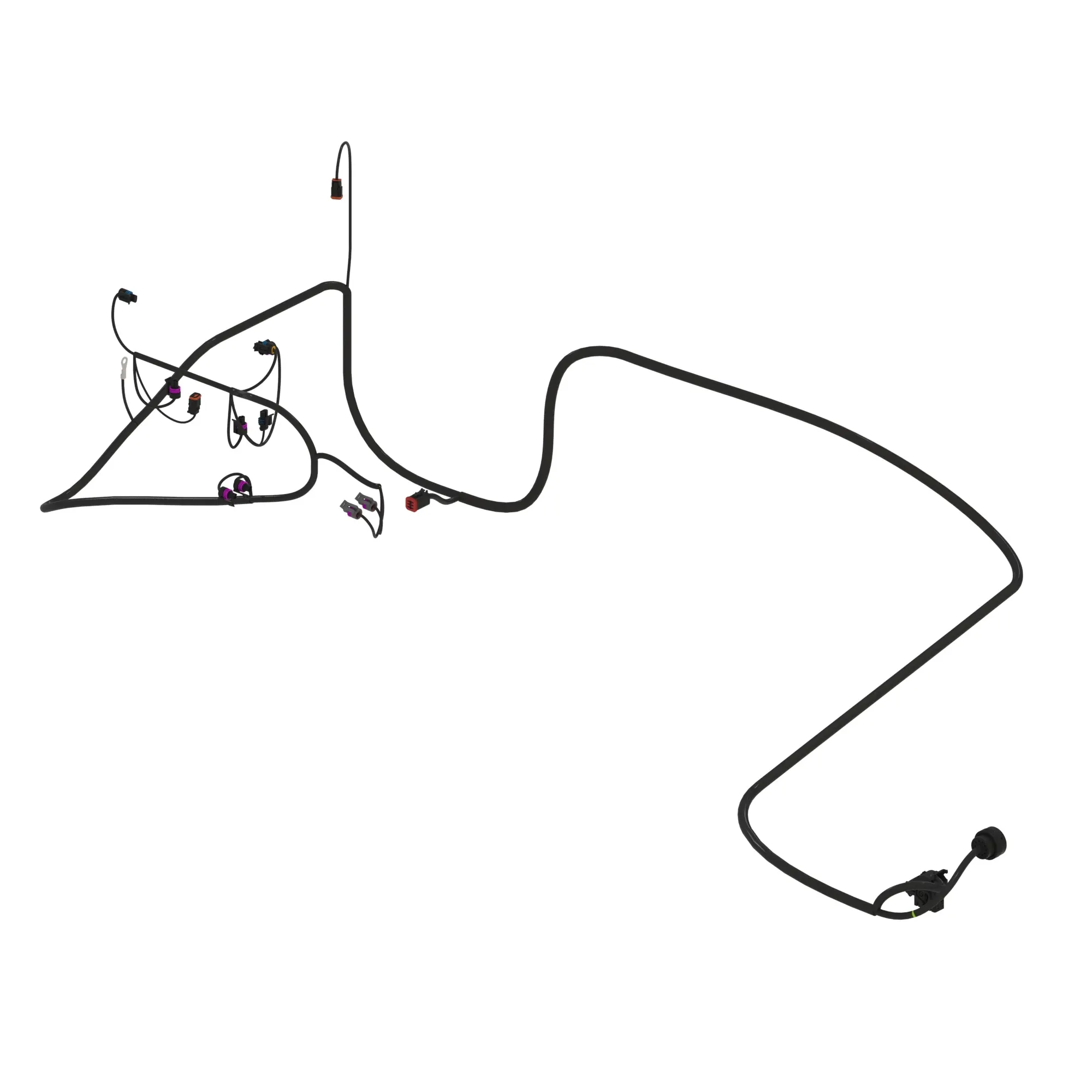 John Deere Hydraulic Pump Control Wiring Harness - AT540037