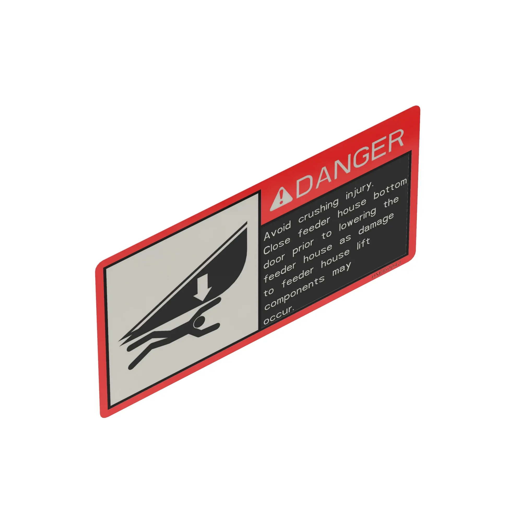 LABEL, SIGN, DANGER, FH BOTTOM DOOR