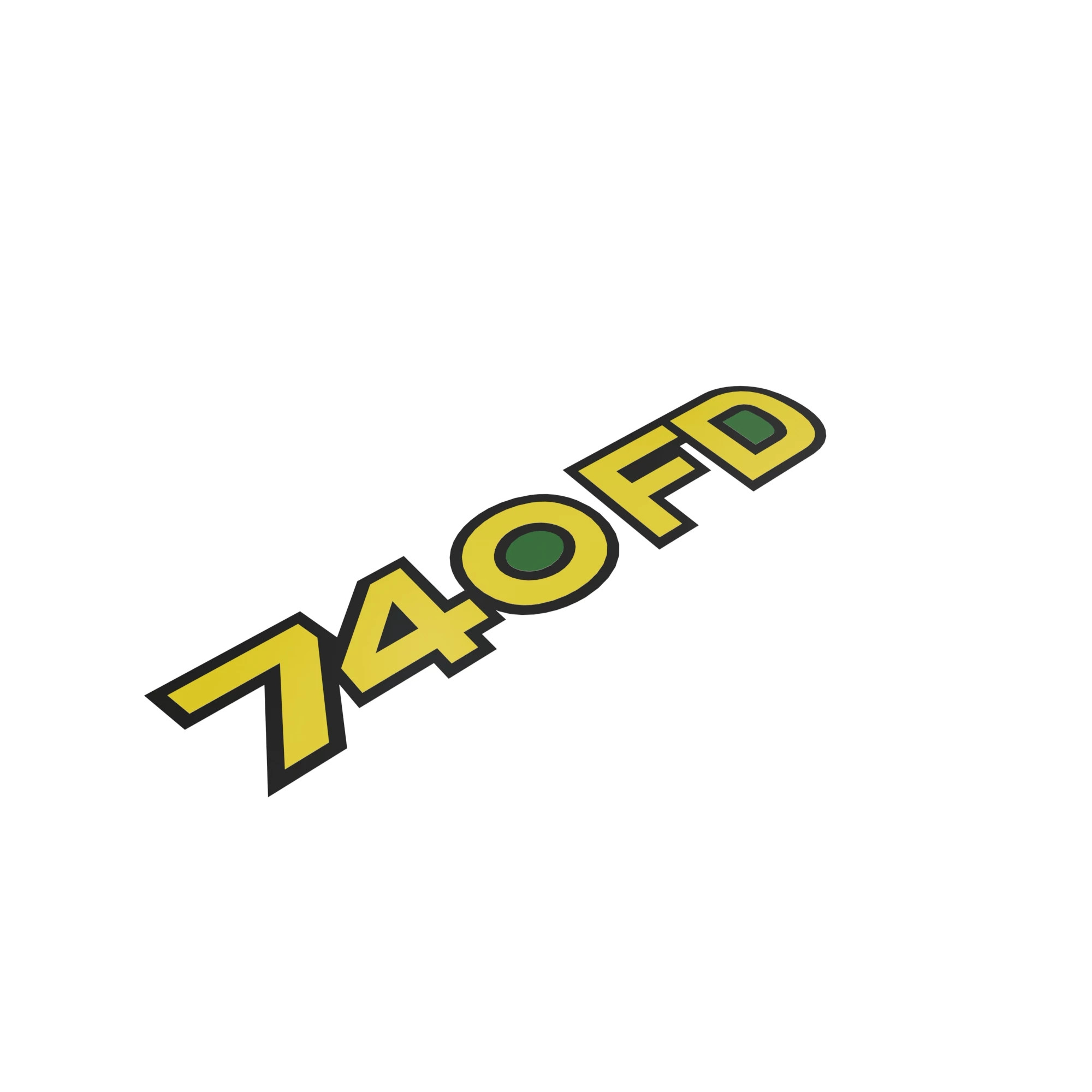 LABEL, MODEL 740 FD DRAPER