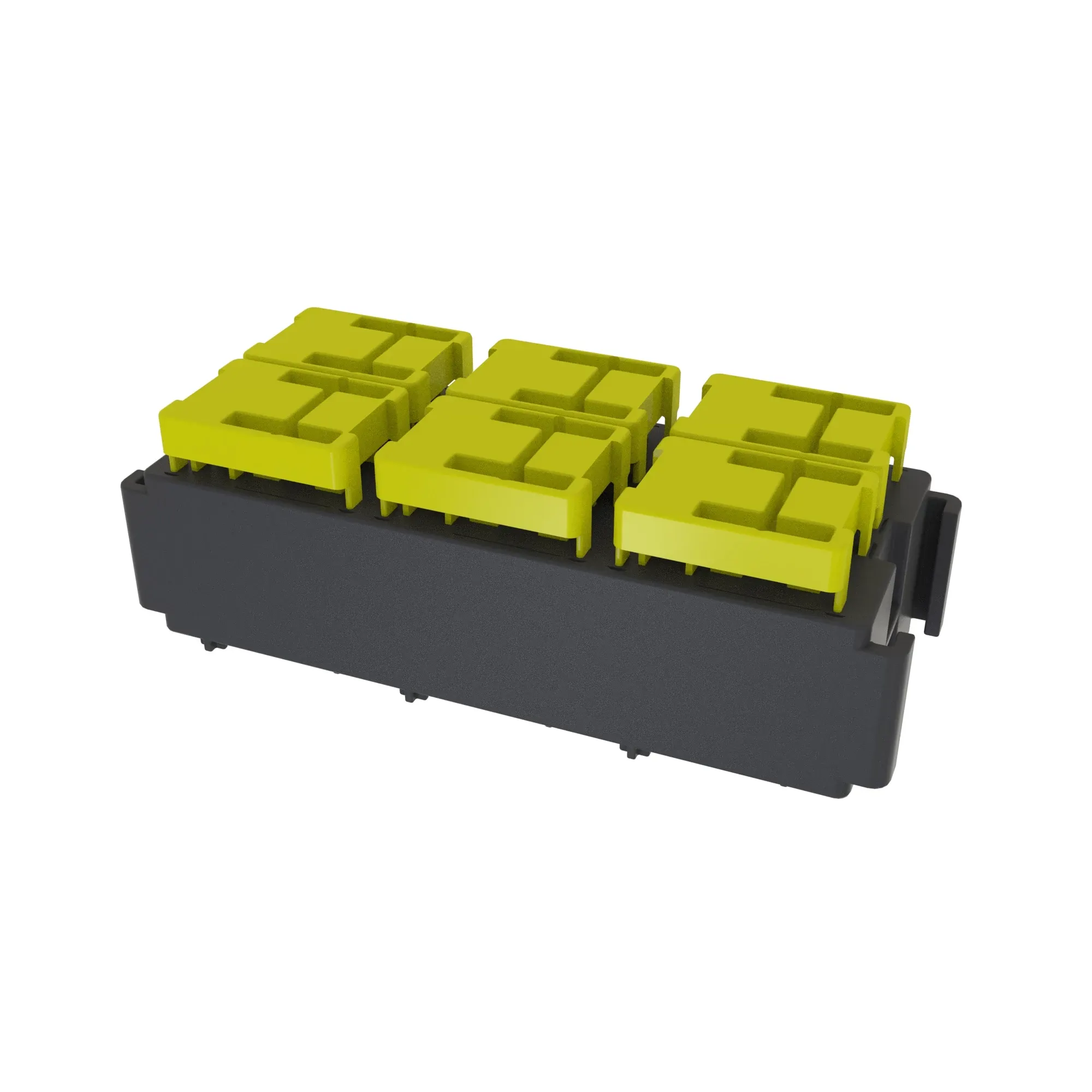 John Deere Gray External Electrical Connector Housing, Cavities 6 - 57M9080