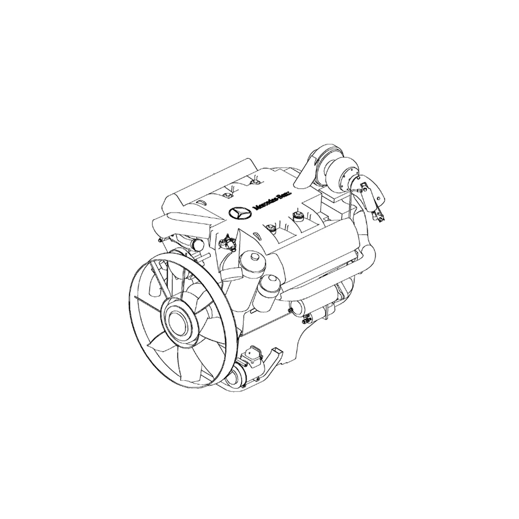 John Deere Reman REMAN Diesel Engine, MTU - SE501755