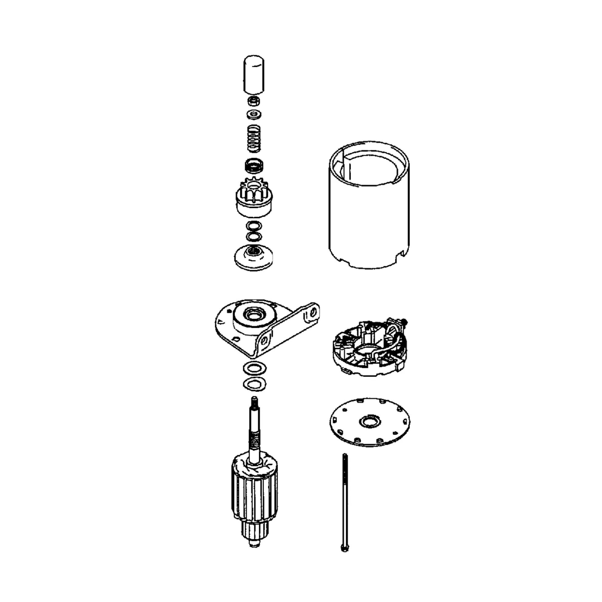 John Deere Starter Motor, 12 Volts - MIA11564